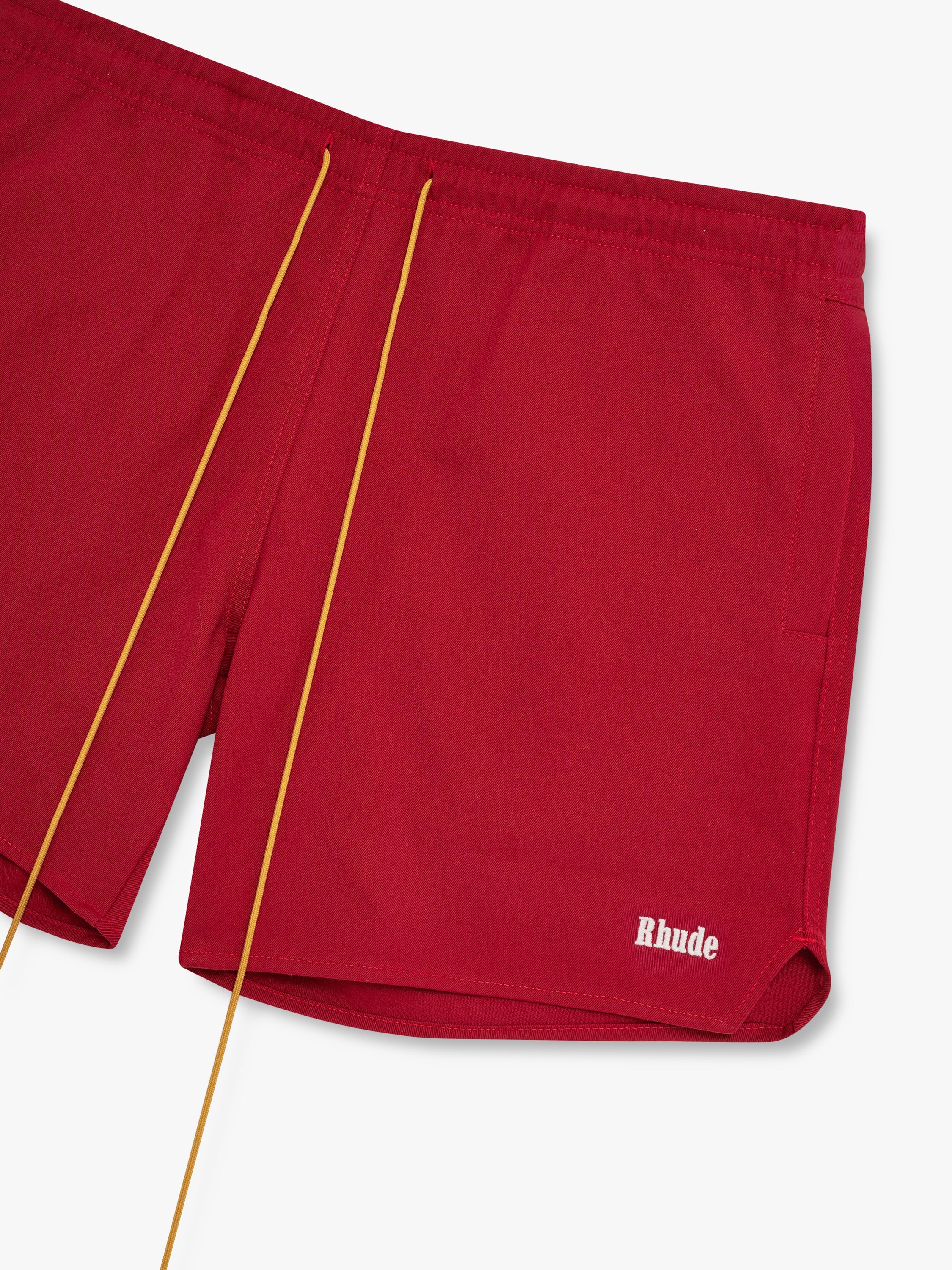 CLASSIC TWILL LOGO SHORT - RED\/WHITE