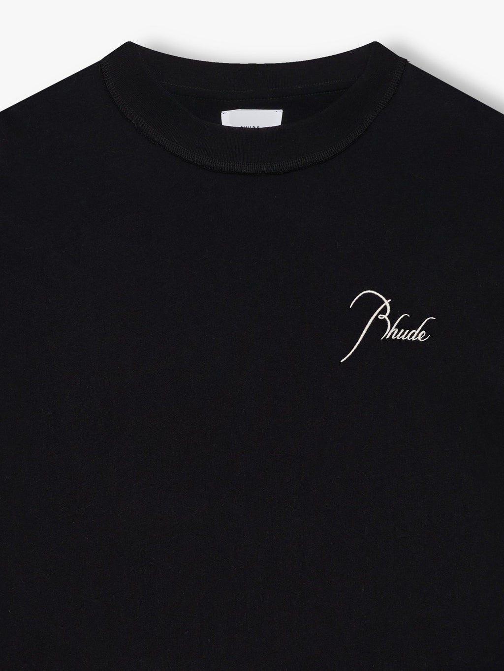 CLASSIQUE CUTOFF SLEEVE TEE - BLACK WHITE
