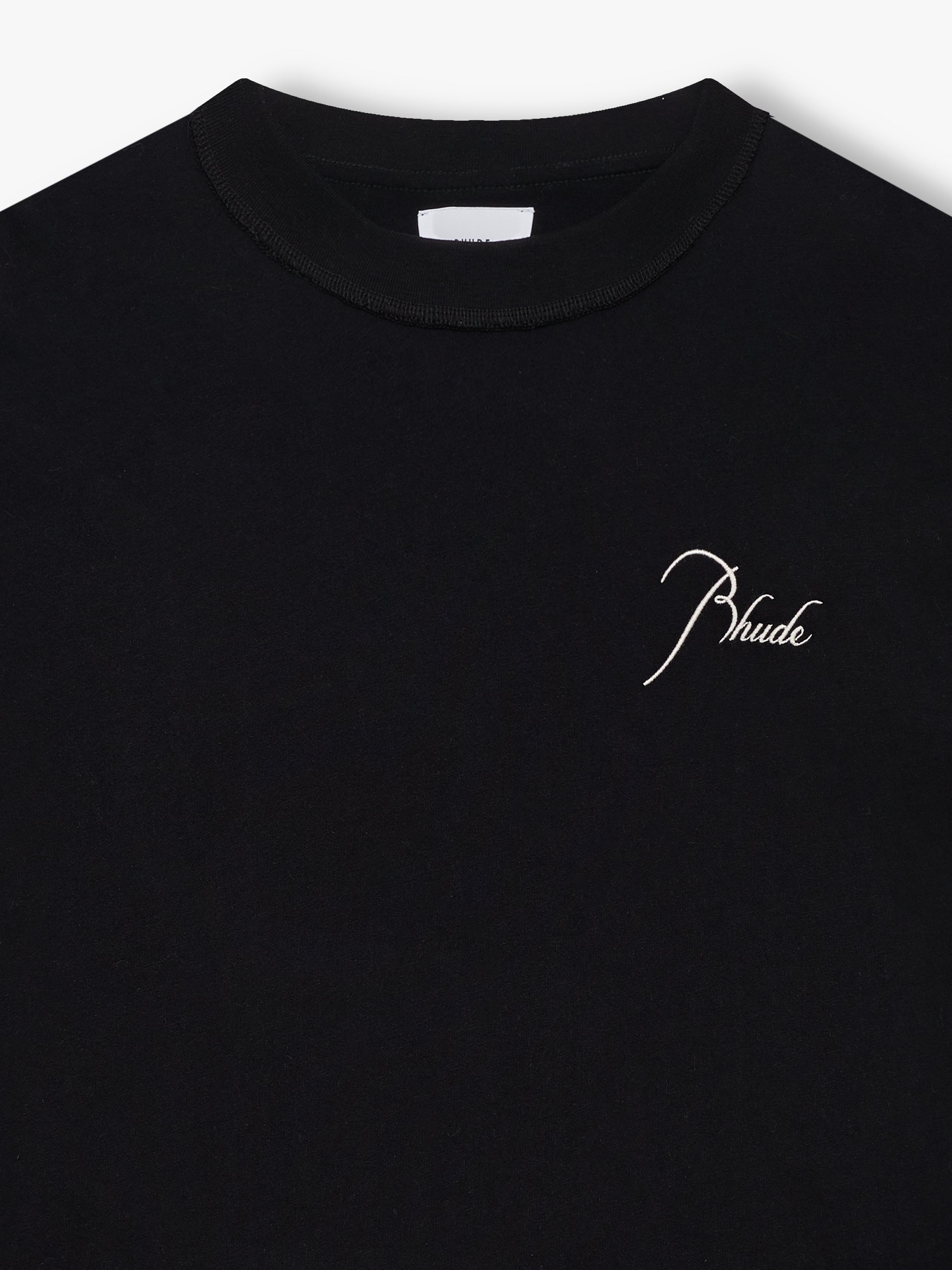 CLASSIQUE CUTOFF SLEEVE TEE - BLACK WHITE
