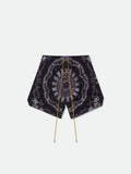 RHUDE MOTION BANDANA SWIM TRUNKS - BLACK