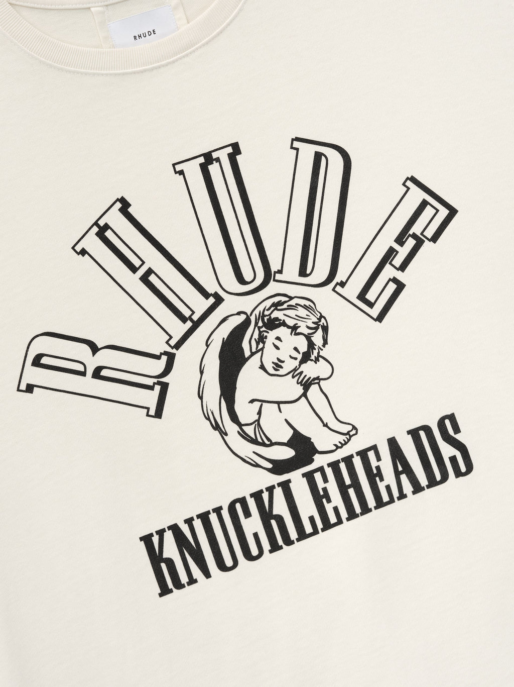 RHUDE KNUCKLEHEADS TEE - VTG WHITE\/BLACK