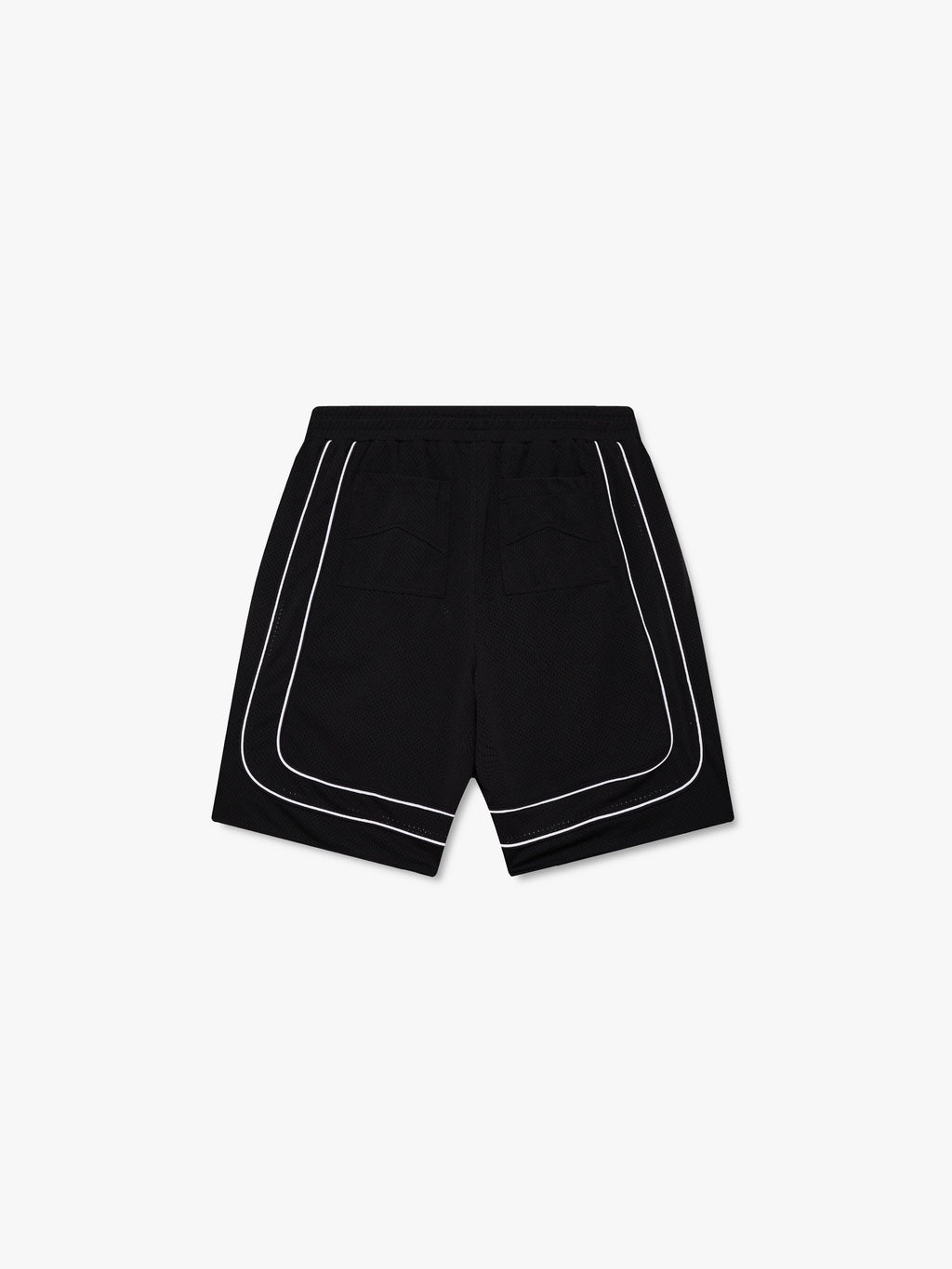 BAGGY MESH BASKETBALL SHORTS - BLACK\/WHITE