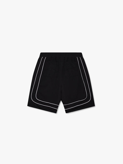 BAGGY MESH BASKETBALL SHORTS - BLACK\/WHITE