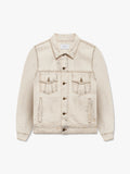 DROP-NECK DENIM TRUCKER JACKET