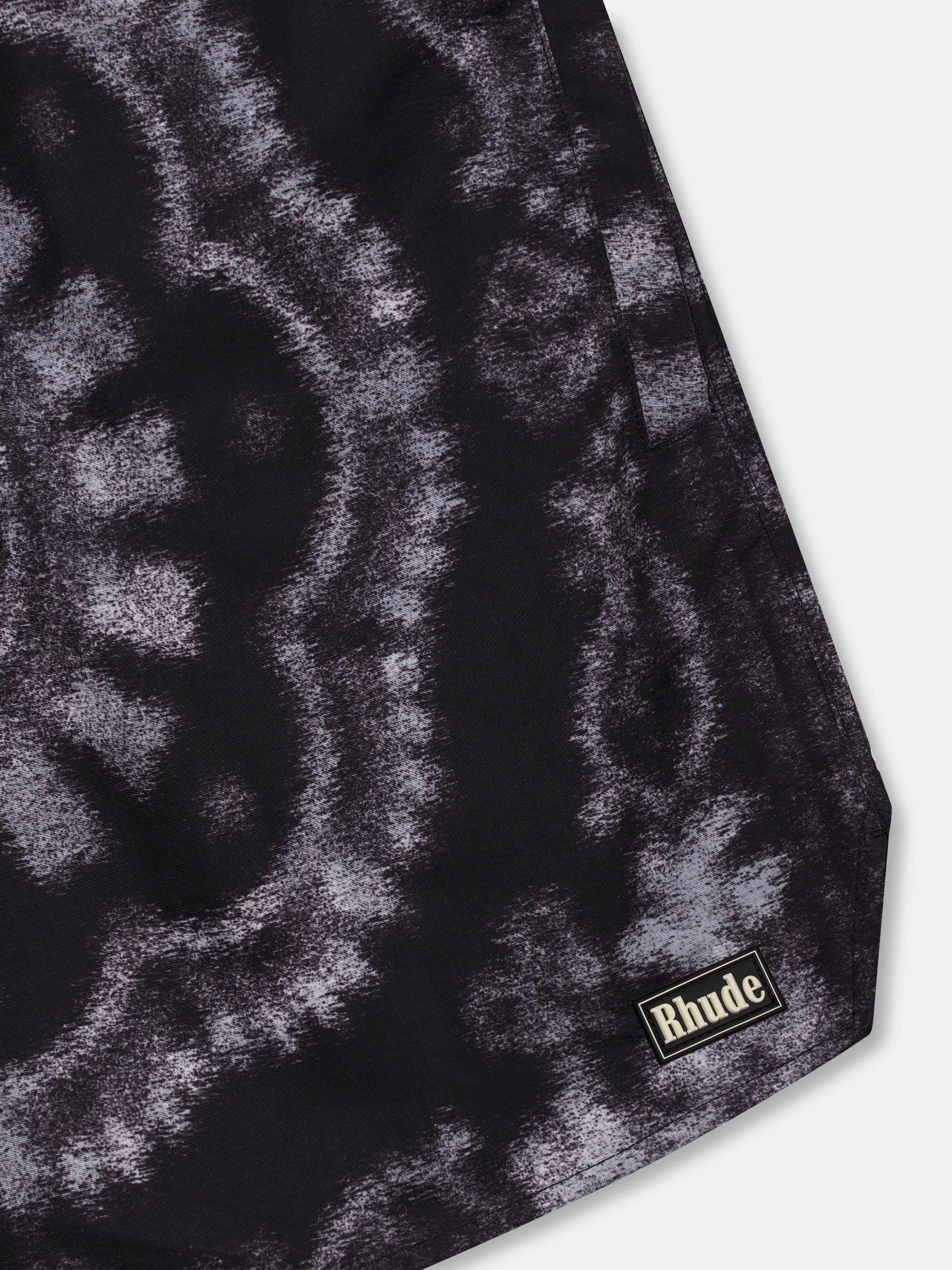RHUDE MOTION BANDANA SWIM TRUNKS - BLACK