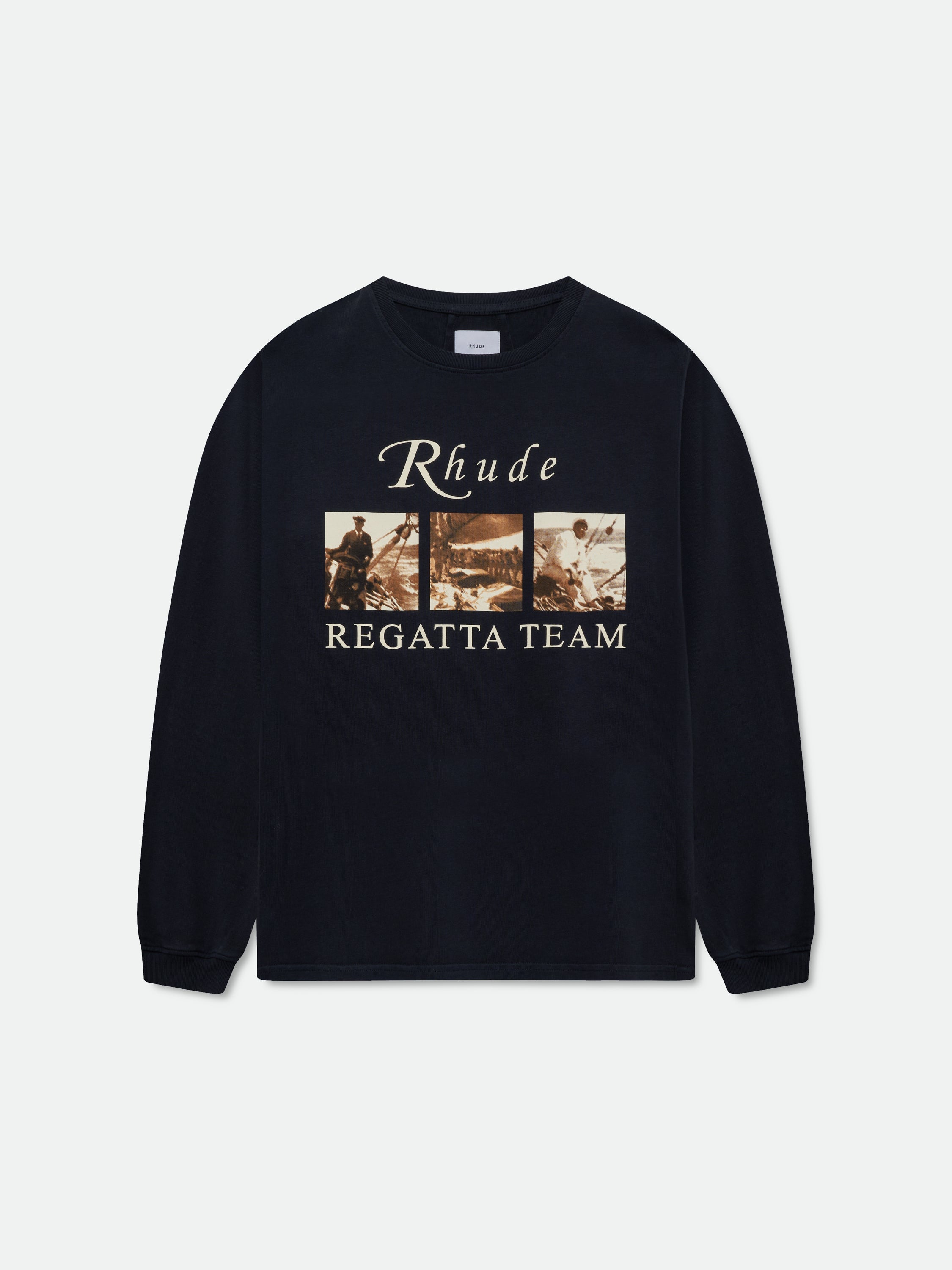 USVI REGATTA TOUR LS TEE - VINTAGE BLACK\/ WHITE\/ RED