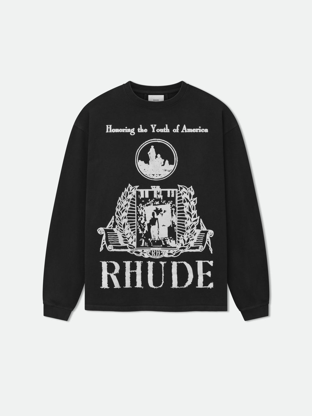YOUTH OF AMERICA LS TEE - VINTAGE BLACK