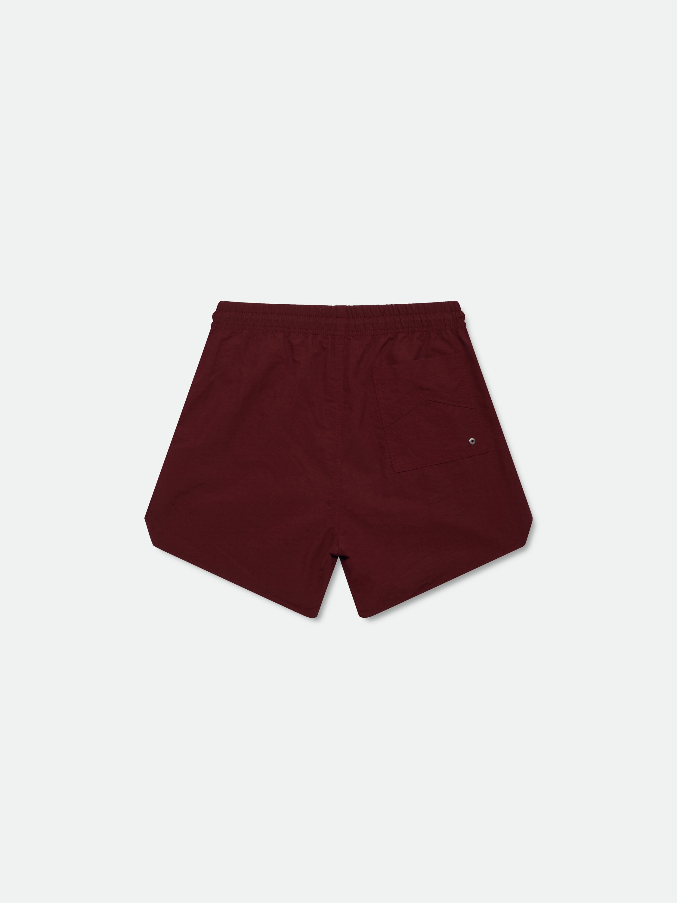 RHUDE RADIATOR SWIM TRUNKS - MAROON WHITE