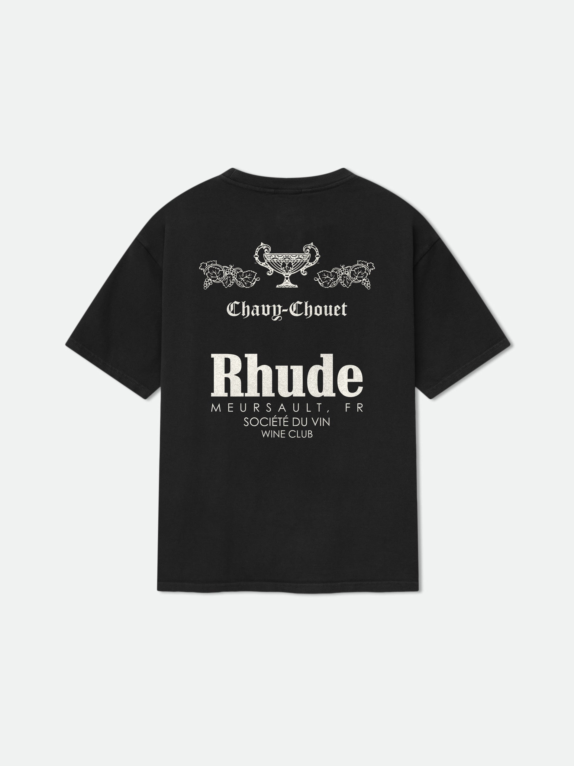 RHUDE x DOMAINE CHAVY-CHOUET TEE - VTG BLACK