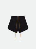 RHUDE LOGO SWIM TRUNKS - BLACK \/ WHITE