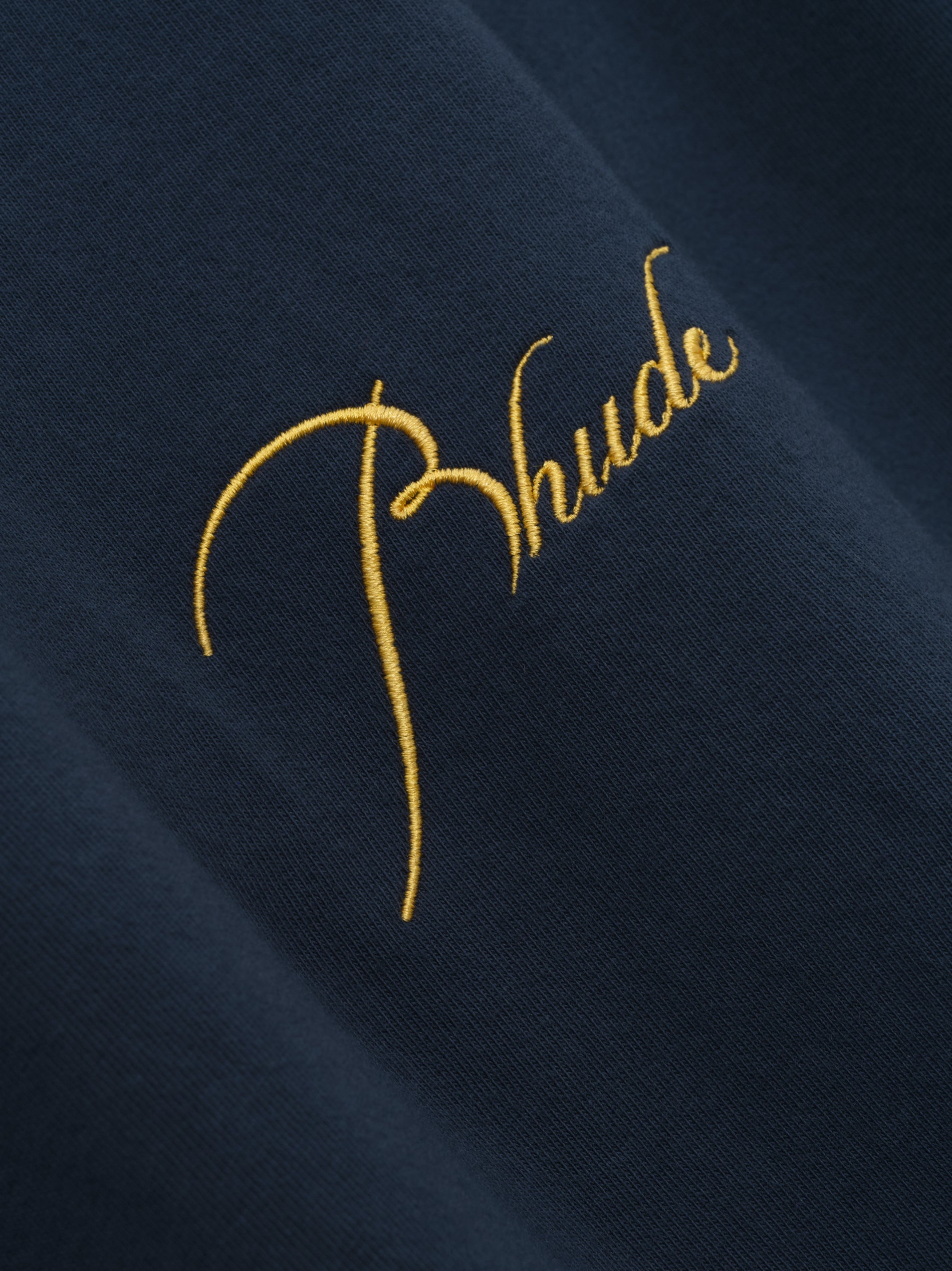 CLASSIQUE CUTOFF SLEEVE TEE - NAVY\/YELLOW