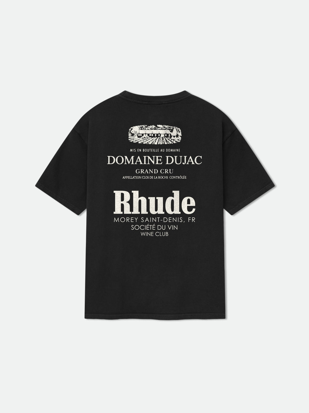 RHUDE x DOMAINE DUJAC TEE - VTG BLACK