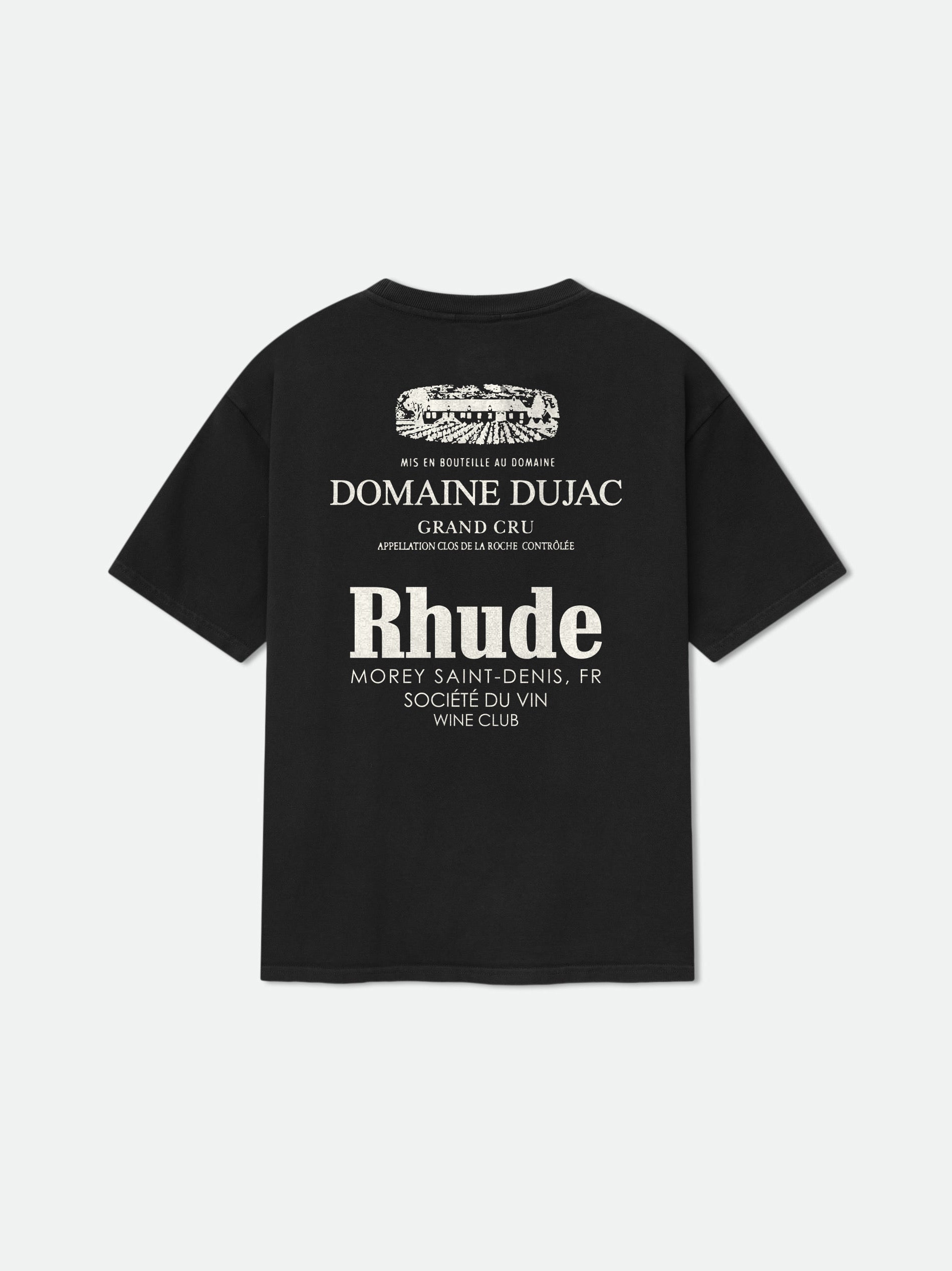 RHUDE x DOMAINE DUJAC TEE - VTG BLACK