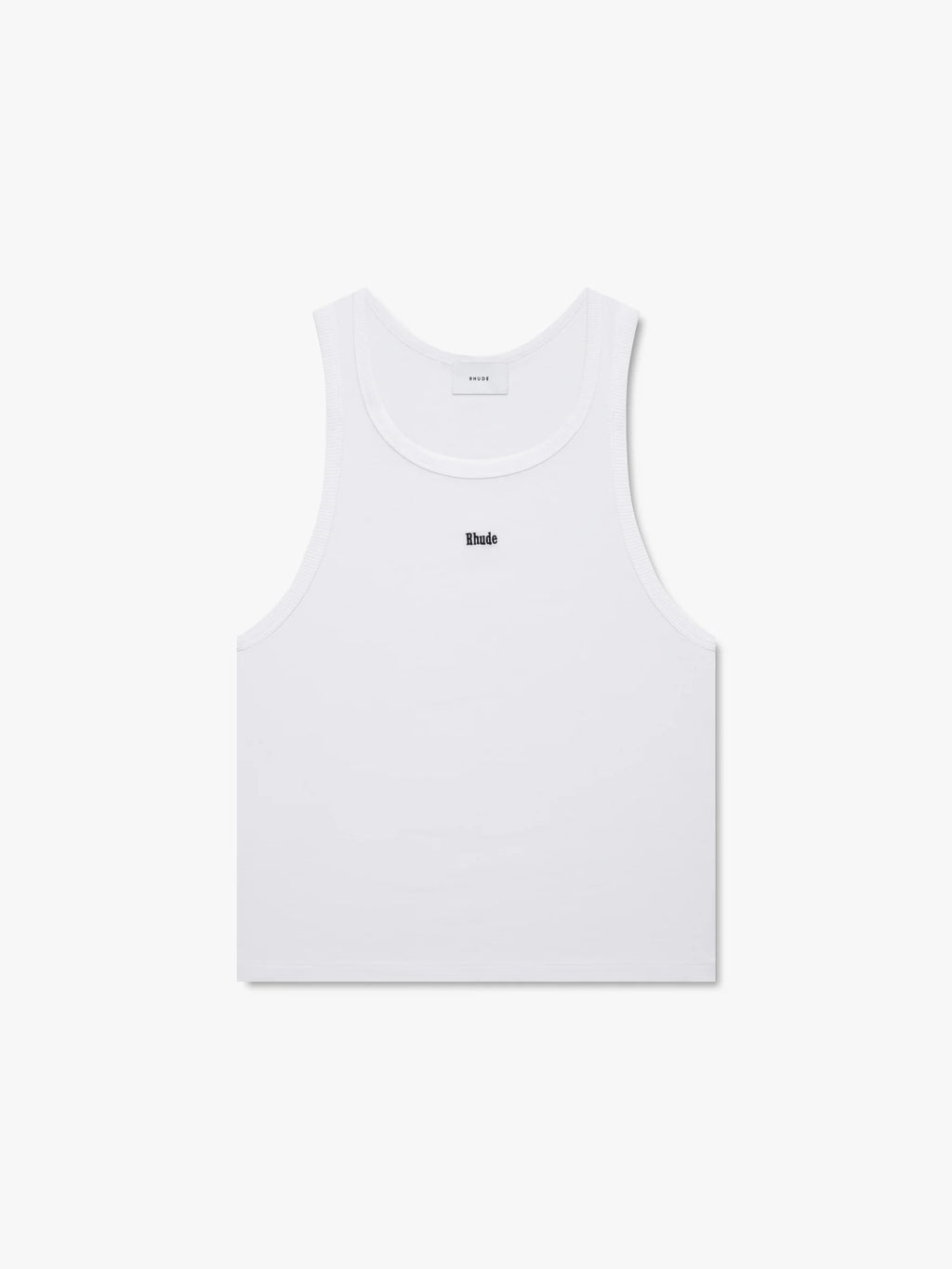 LOGO RIBBED TANK TOP