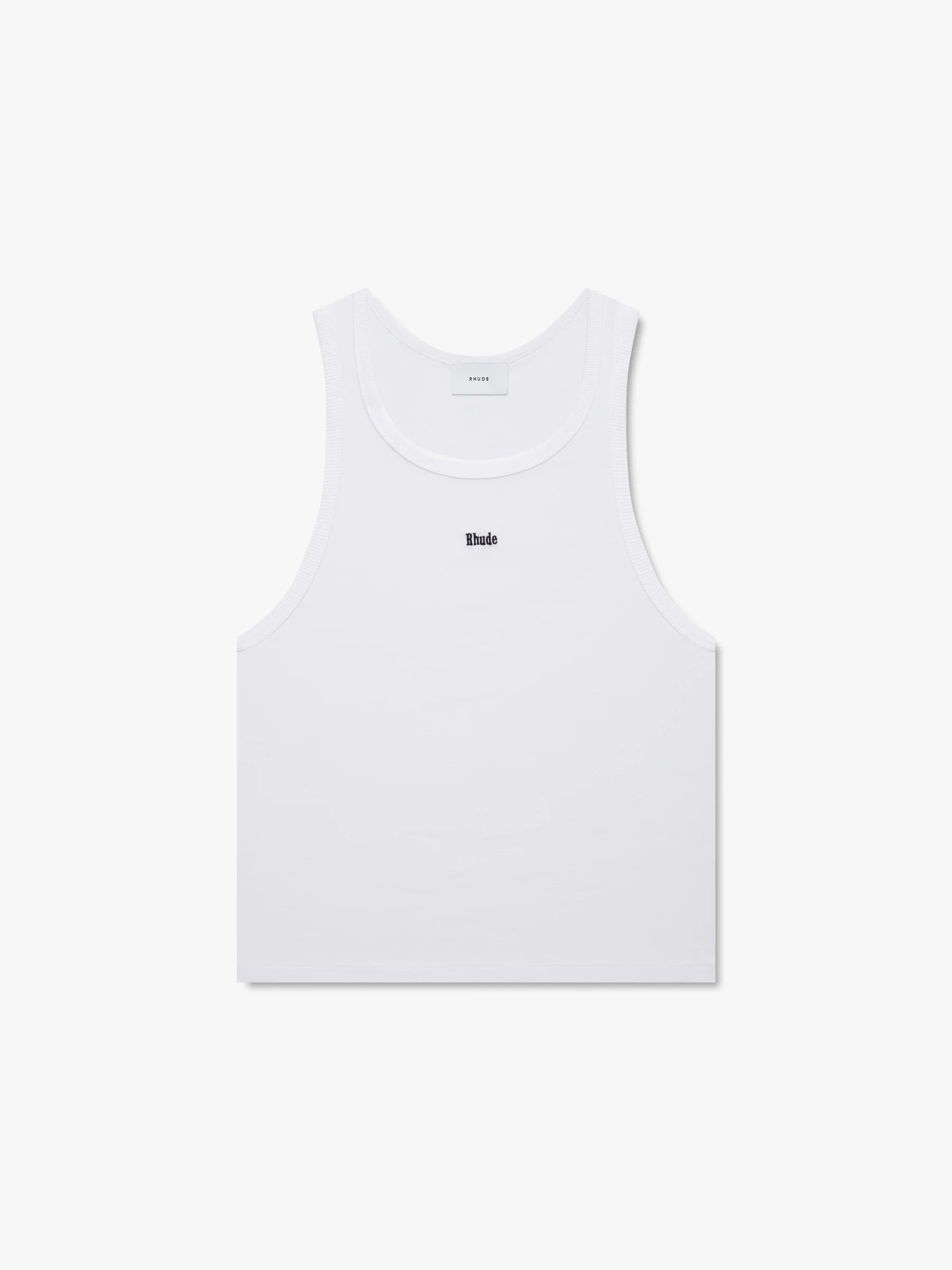 LOGO RIBBED TANK TOP