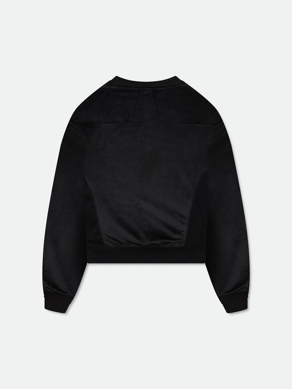 VELOUR CLASSIQUE CREWNECK - BLACK\/ WHITE