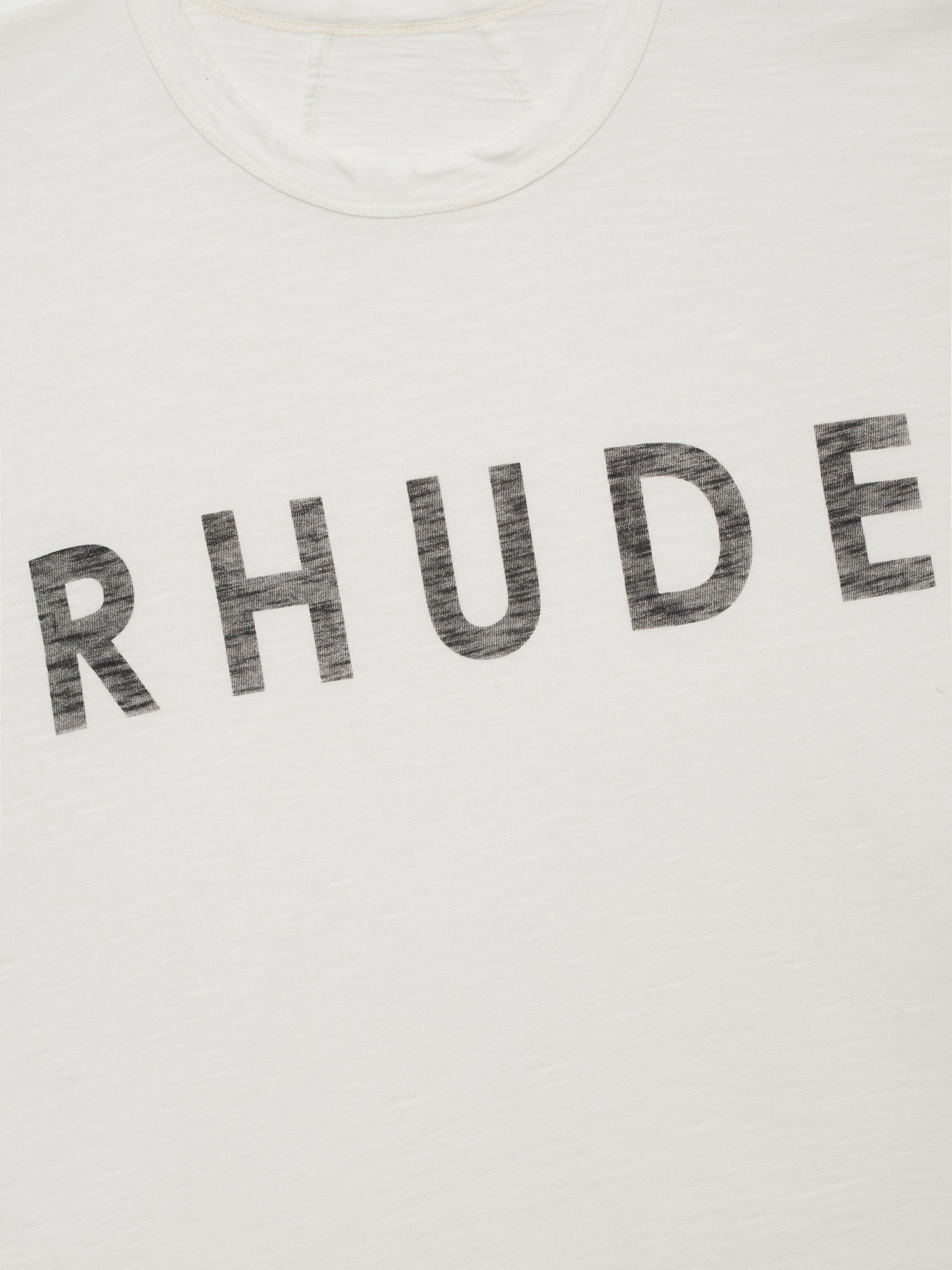 RHUDE LOGO SLUB TEE - VTG WHITE