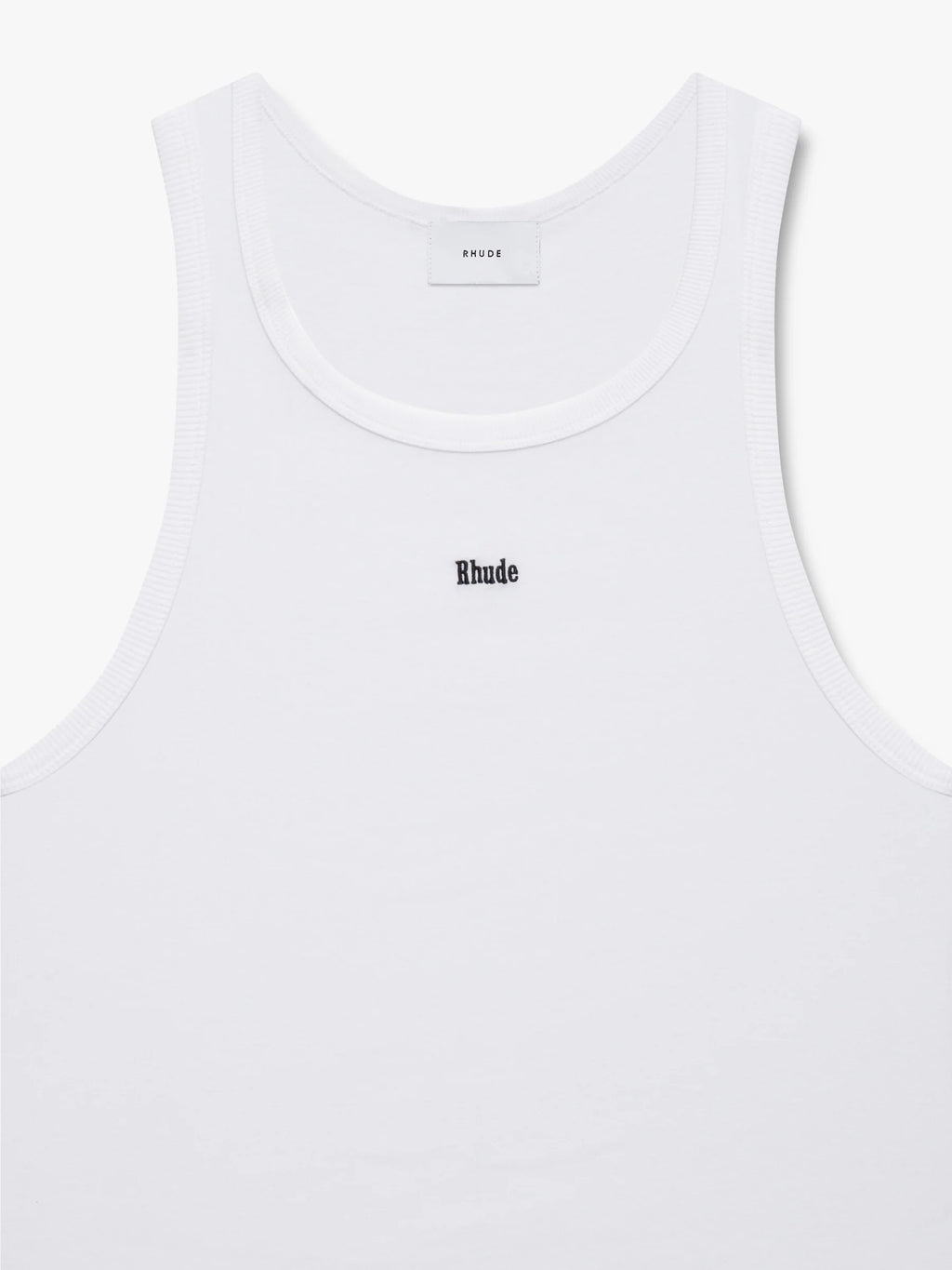 LOGO RIBBED TANK TOP