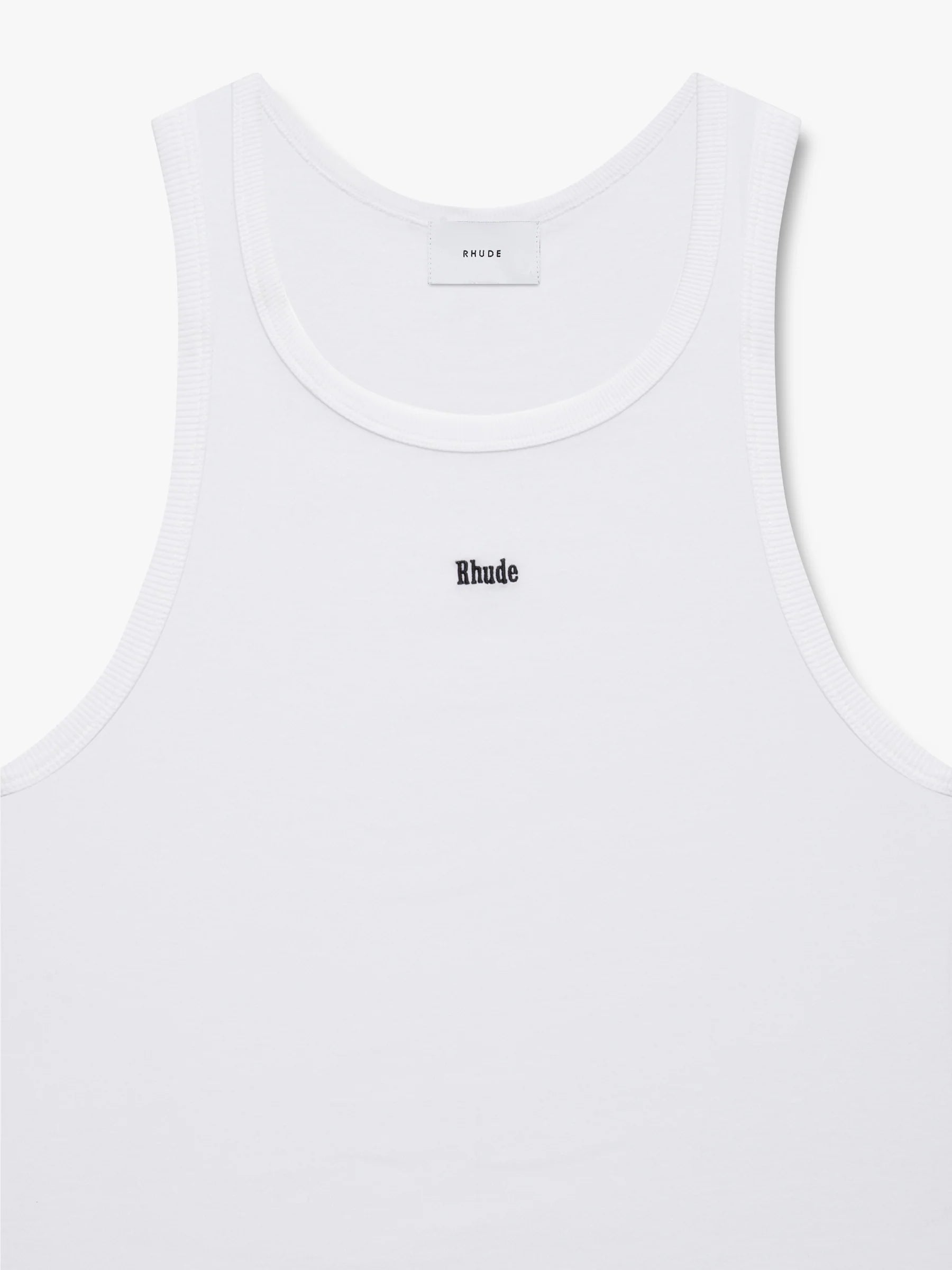 LOGO RIBBED TANK TOP