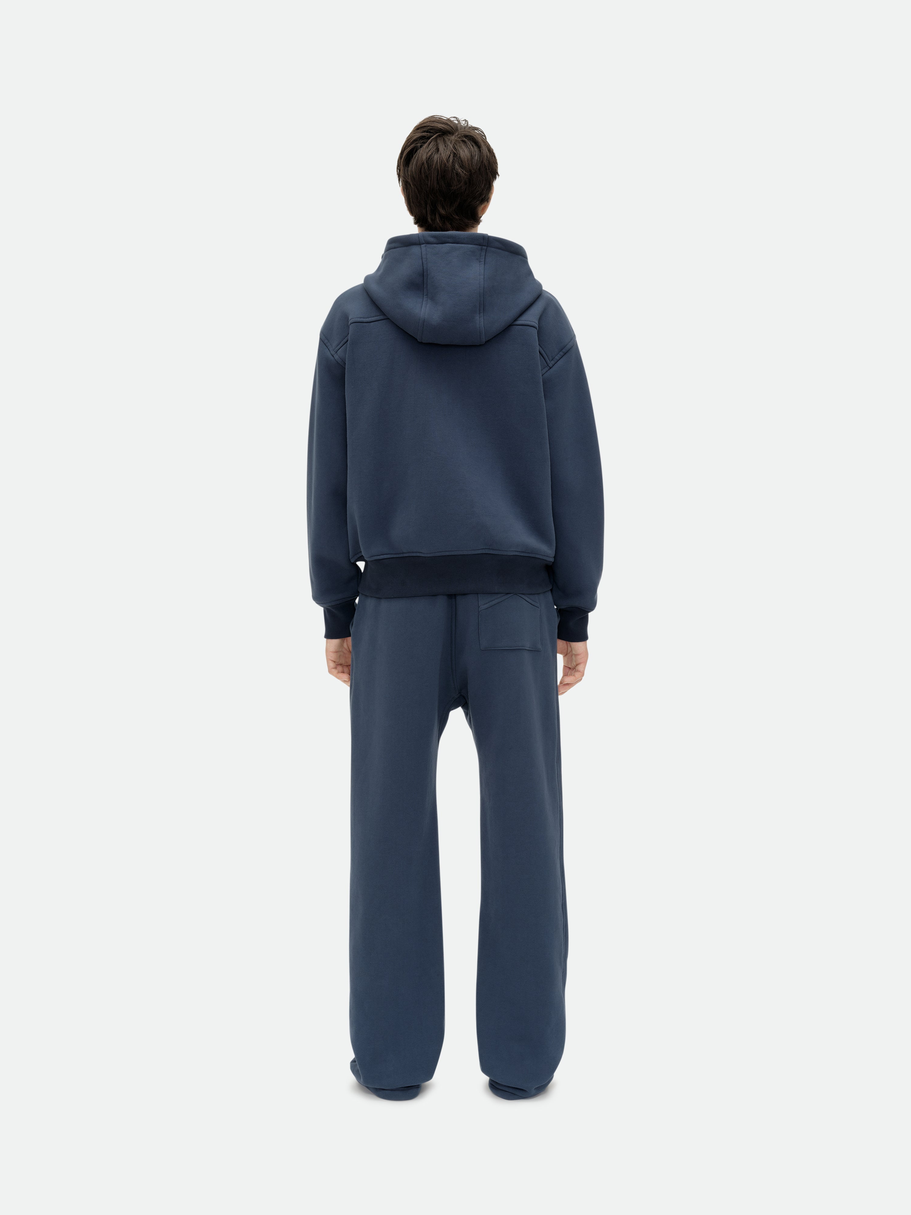 CLASSIQUE FULL ZIP HOODIE - NAVY\/YELLOW