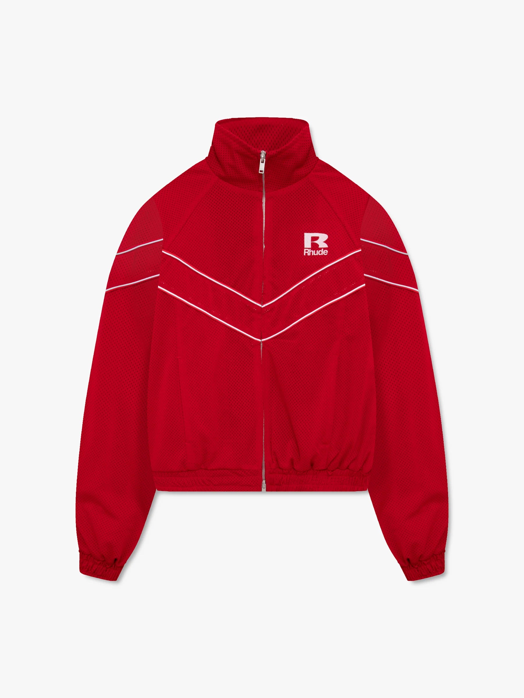 RHUDE MESH PIPING RAGLAN TRACK JACKET