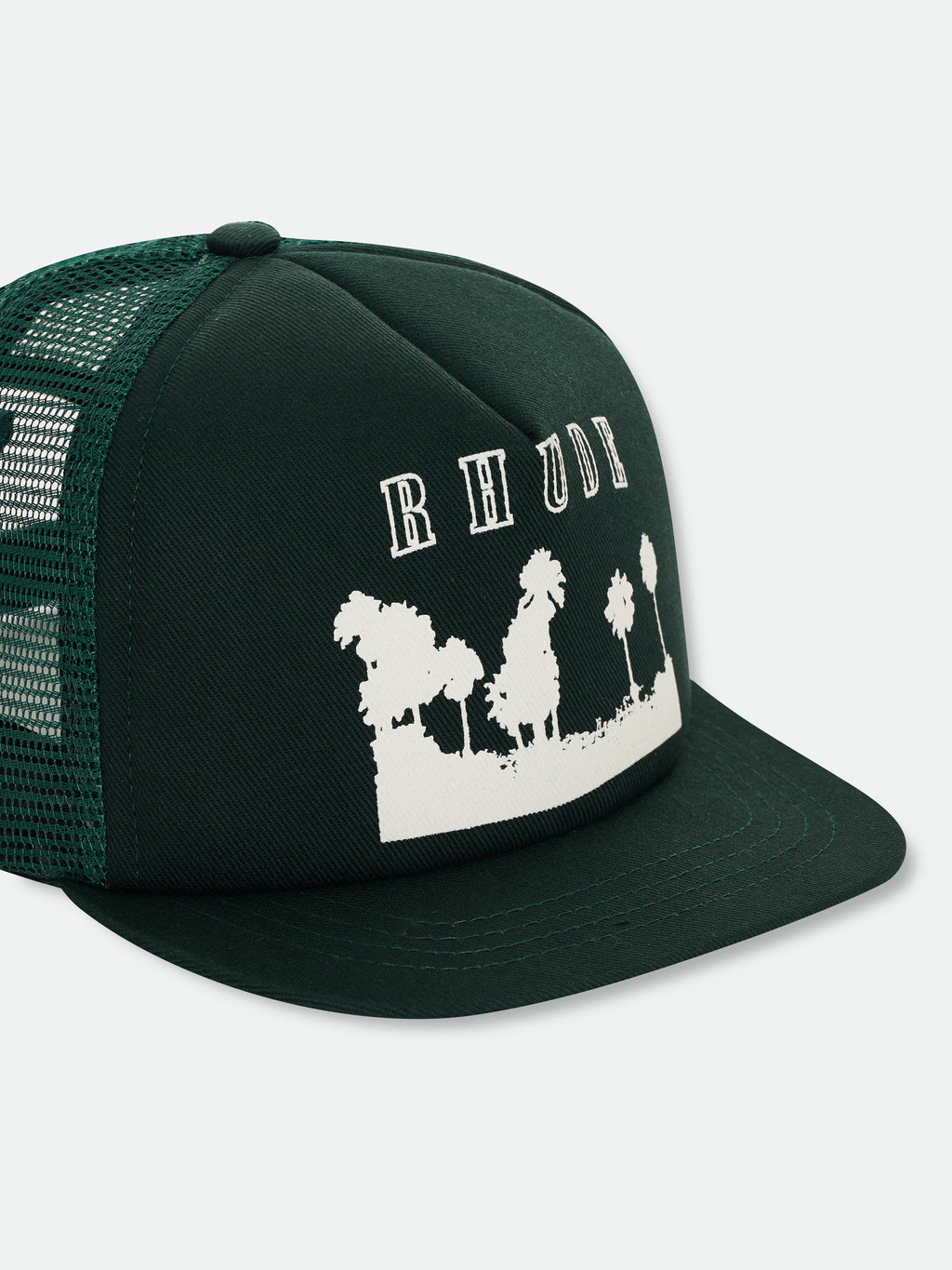 THOUSAND PALMS TRUCKER HAT - GREEN\/WHITE