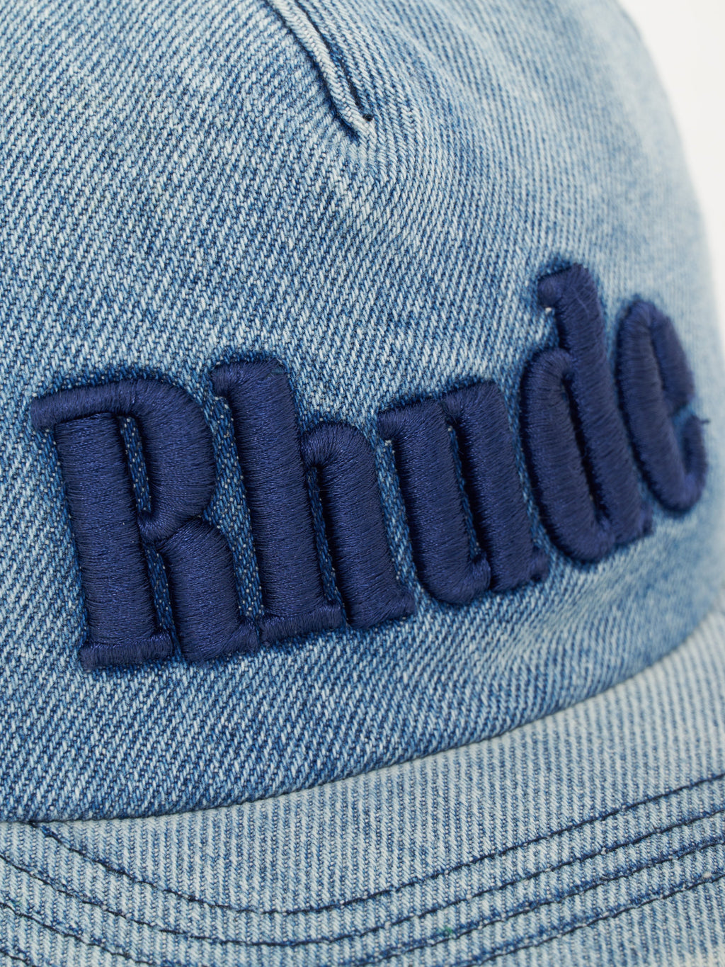 RHUDE LOGO DENIM HAT - INDIGO