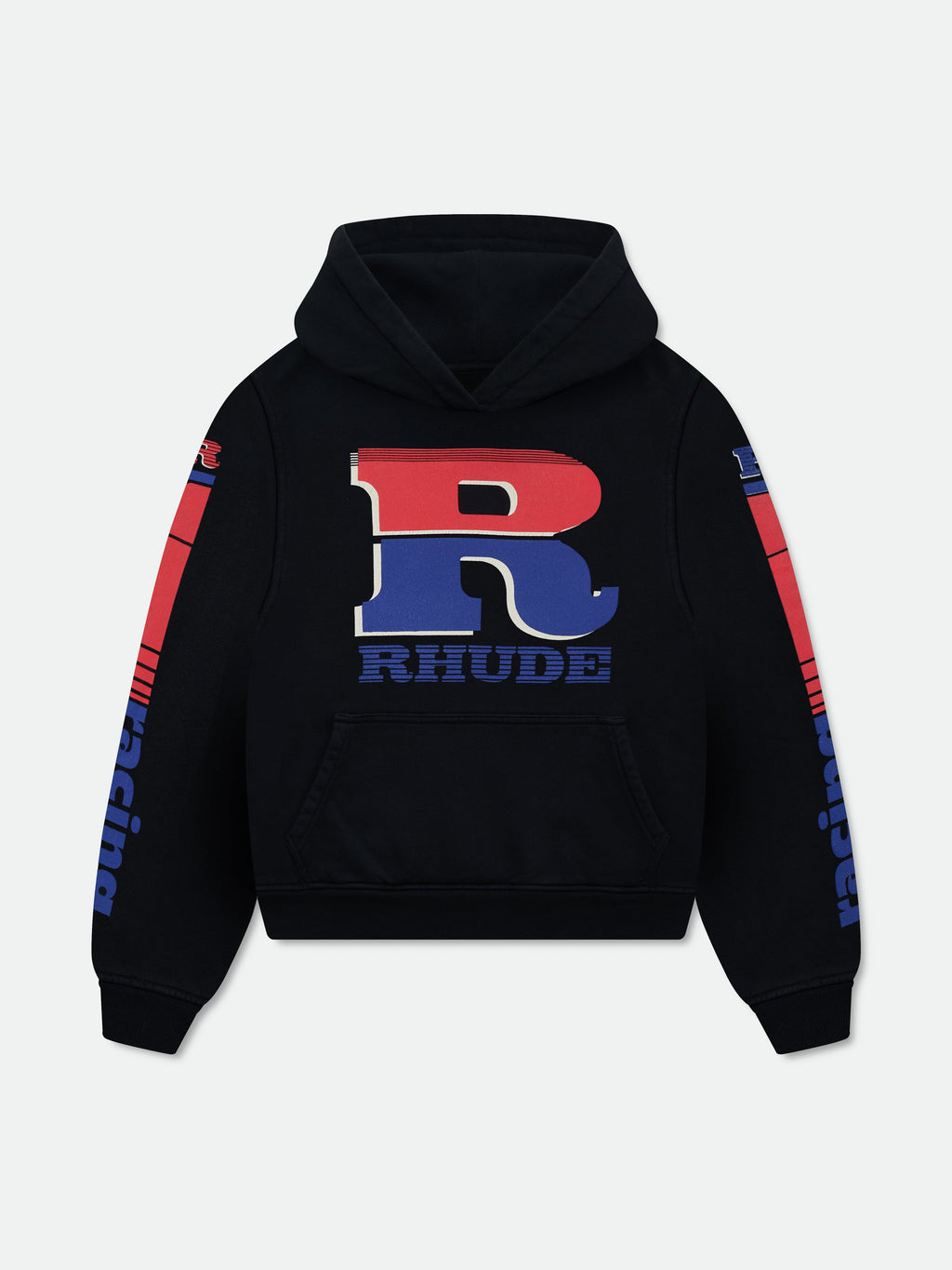 SPLIT PETROL LOGO HOODIE - VTG BLACK