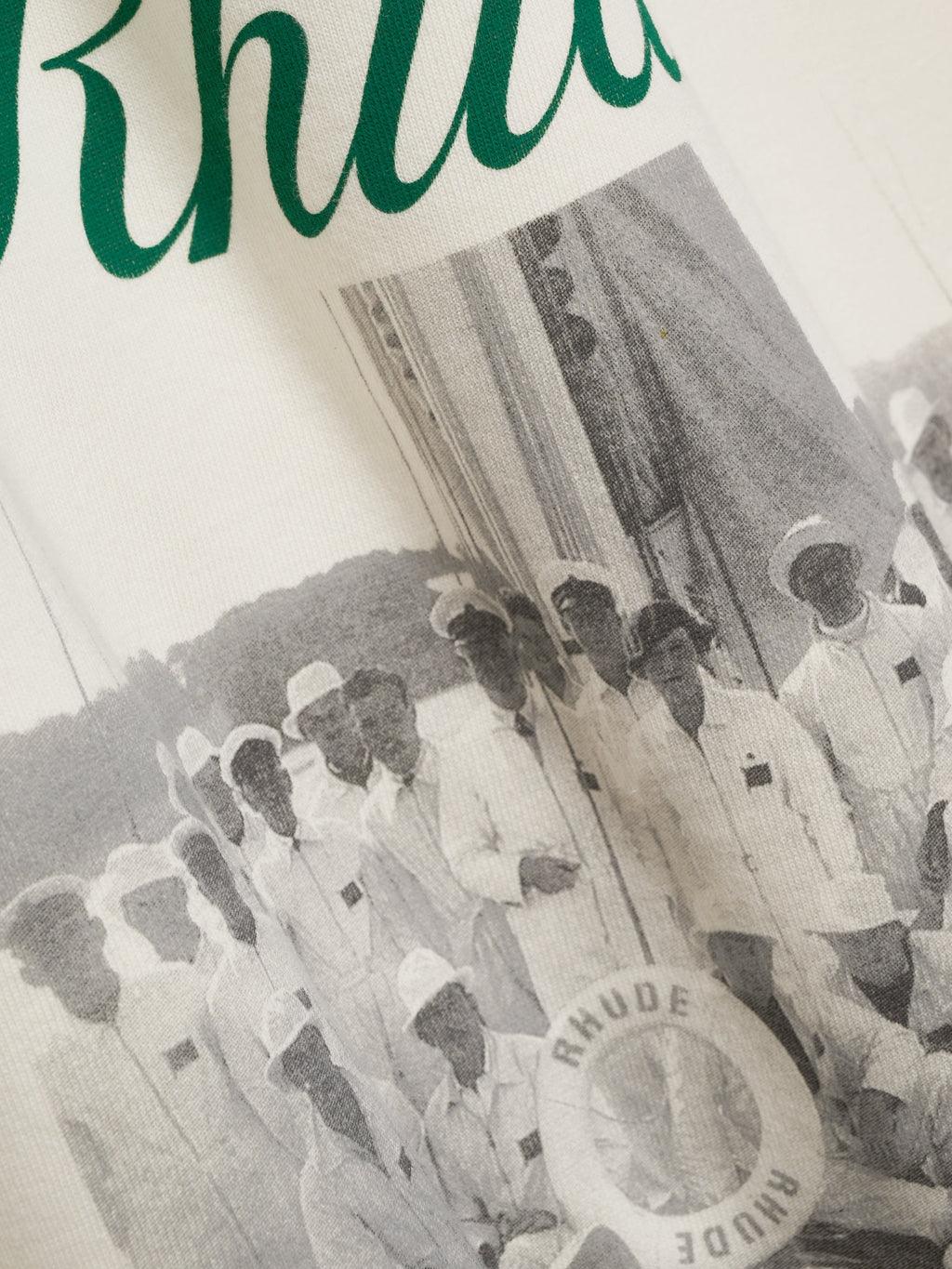 VIRGIN ISLANDS SCRIPT TEE - VINTAGE WHITE\/ BLACK\/ GREEN