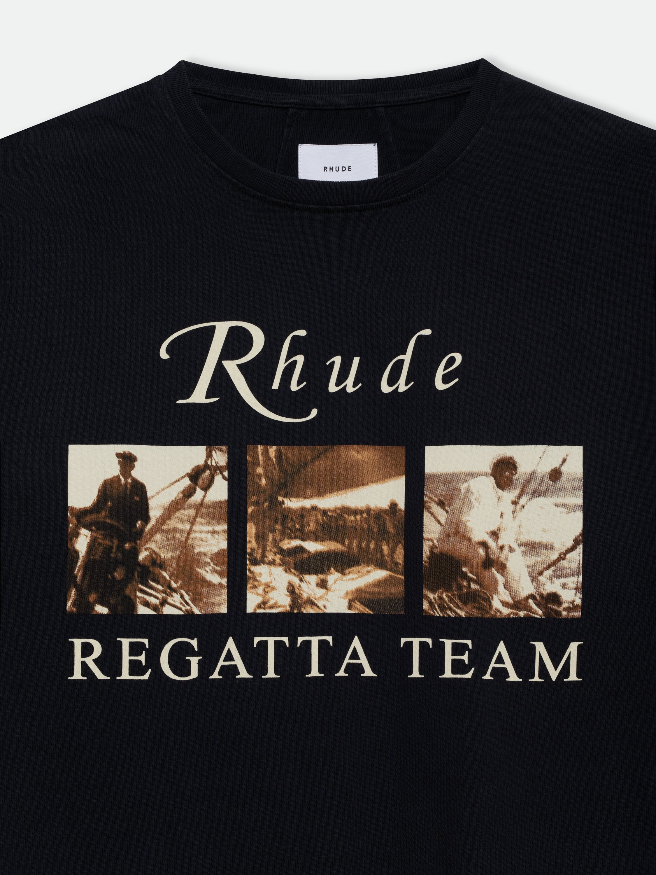 USVI REGATTA TOUR LS TEE - VINTAGE BLACK\/ WHITE\/ RED