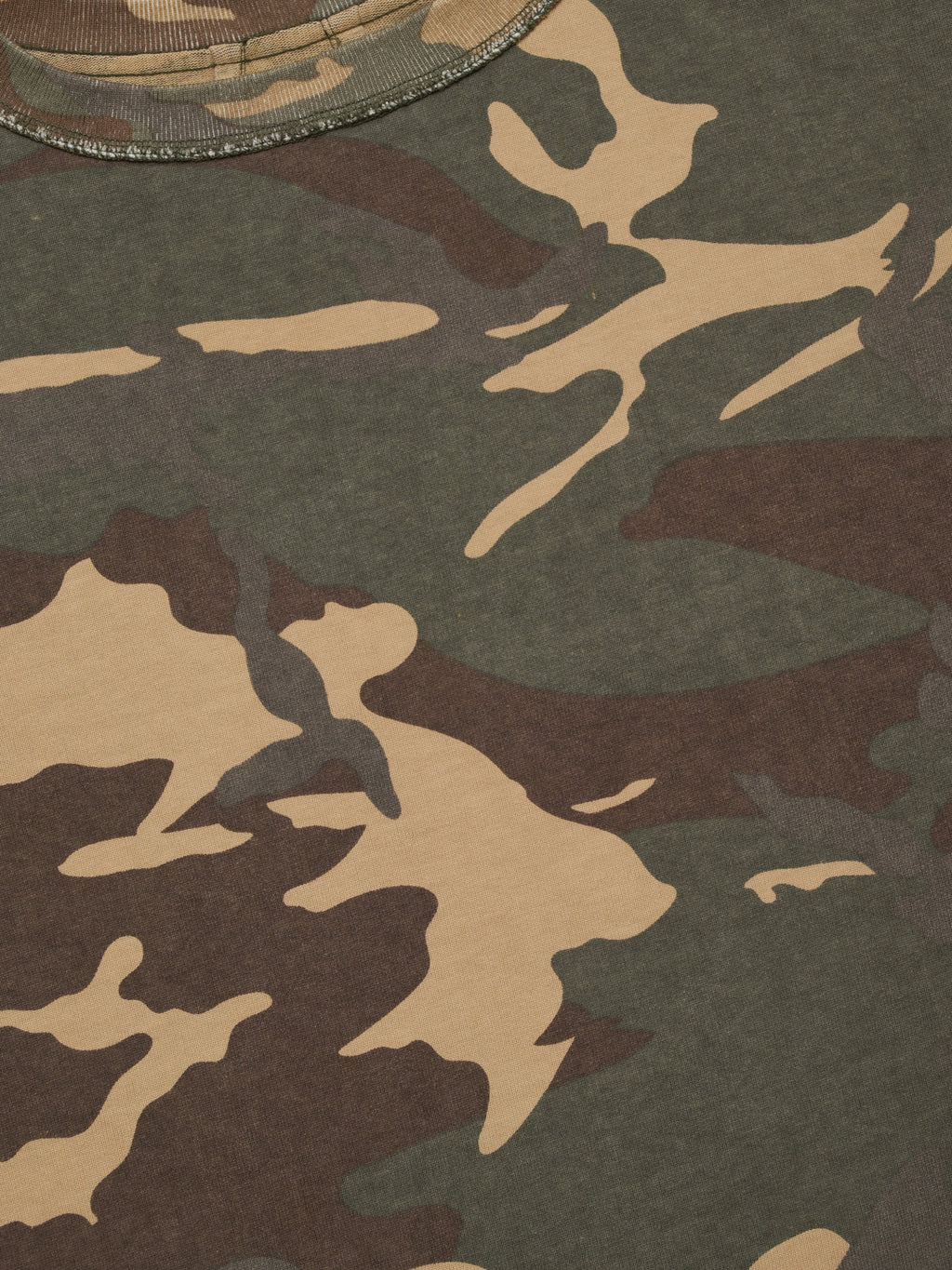 CAMO DOUBLE-LAYERED TEE - MULTI GREEN