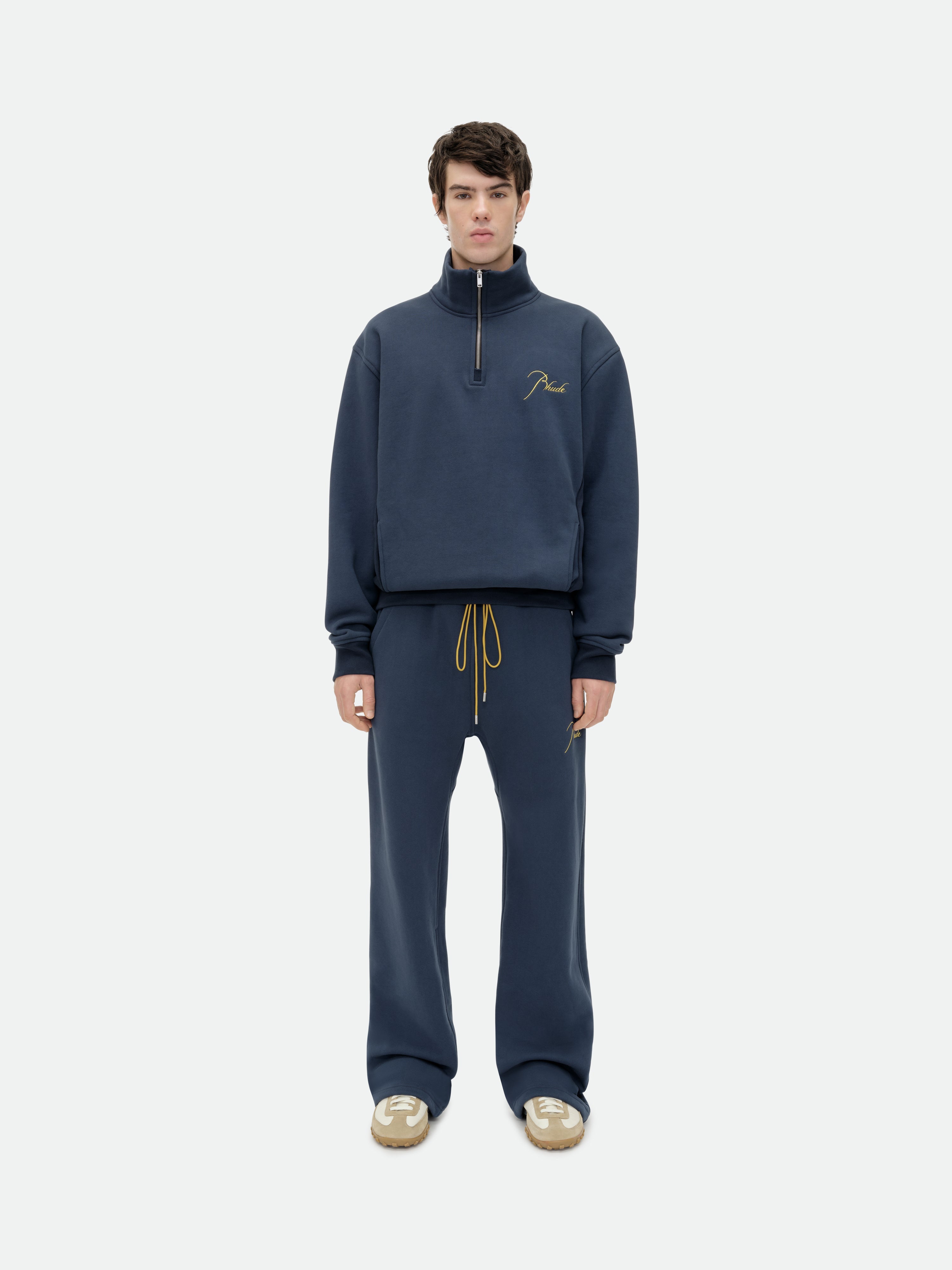 CLASSIQUE QUARTER ZIP - NAVY\/YELLOW