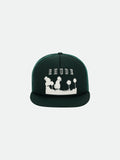 THOUSAND PALMS TRUCKER HAT - GREEN\/WHITE