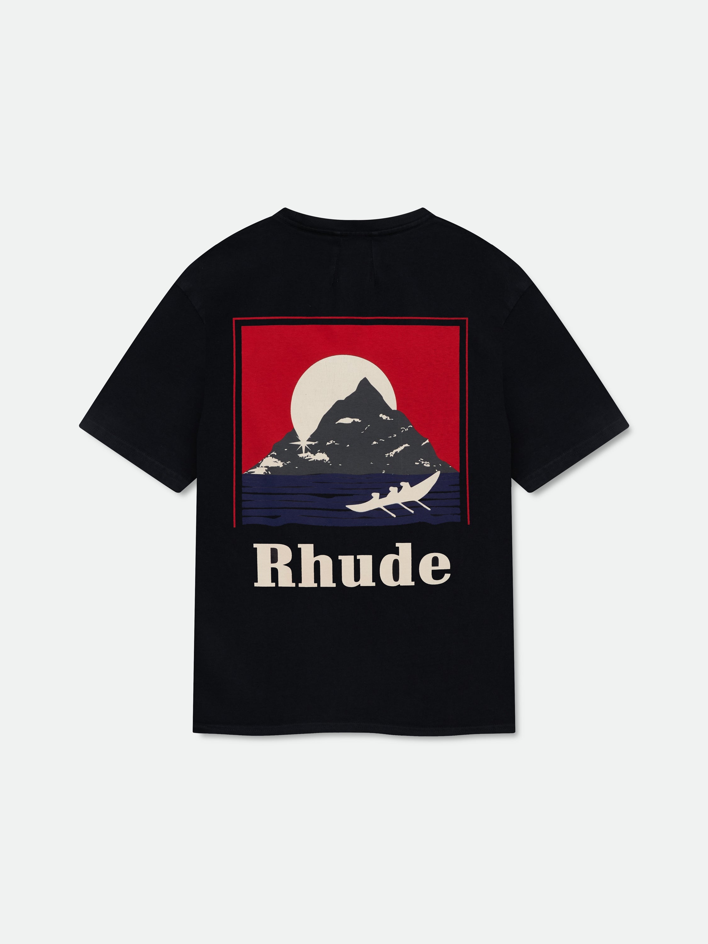 MOONLIGHT REGATTA TEE - VINTAGE BLACK\/ WHITE