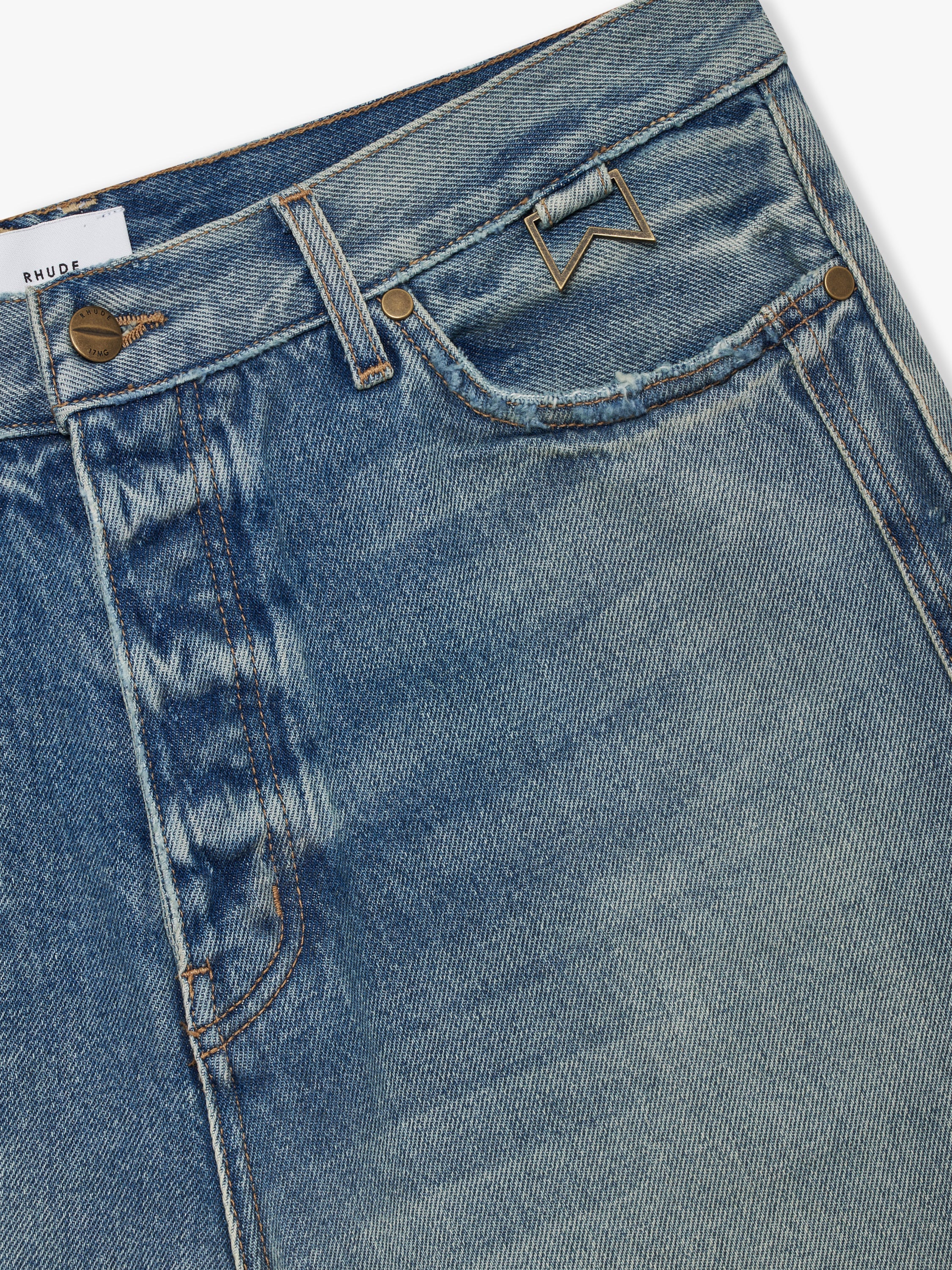 BOXY TRAXEDO DENIM SHORT
