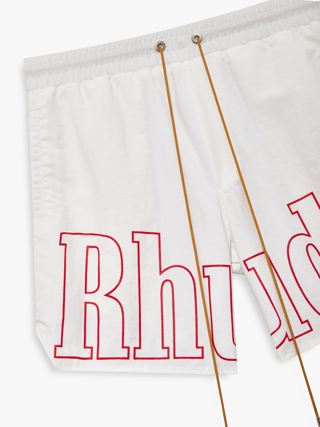 LOGO TRACK SHORT - WHITE\/RED