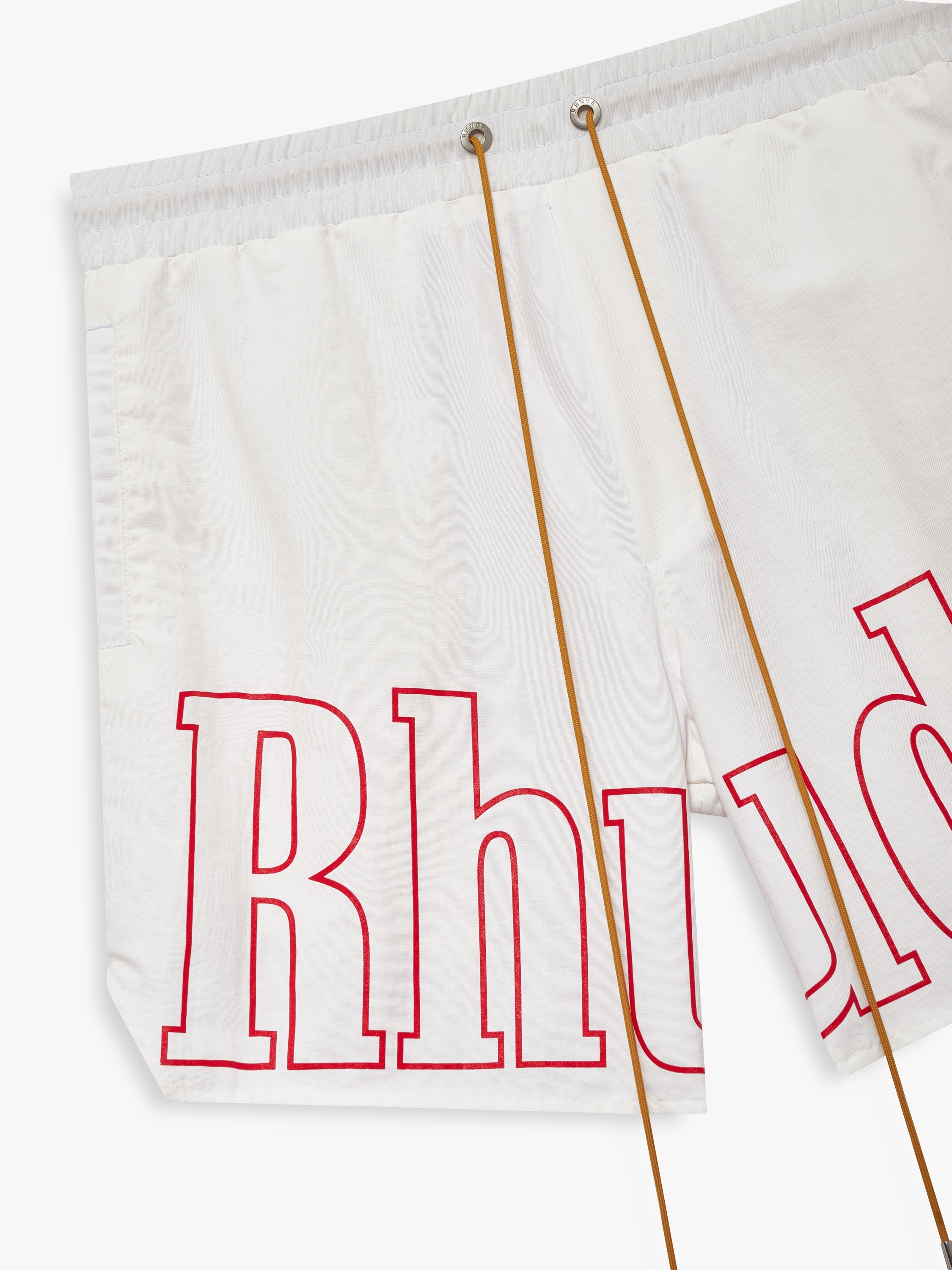 LOGO TRACK SHORT - WHITE\/RED