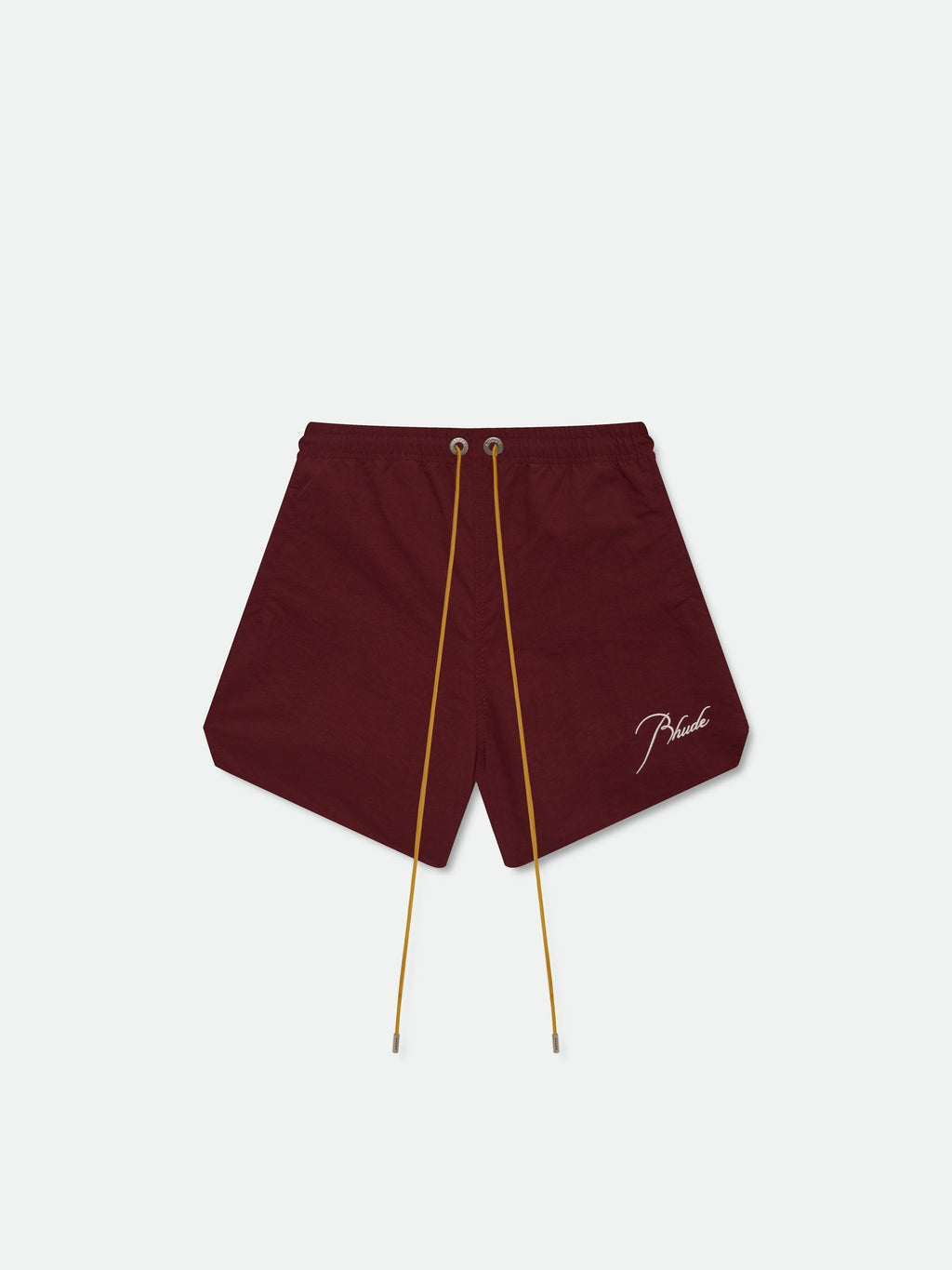 RHUDE RADIATOR SWIM TRUNKS - MAROON WHITE