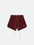 RHUDE RADIATOR SWIM TRUNKS - MAROON WHITE