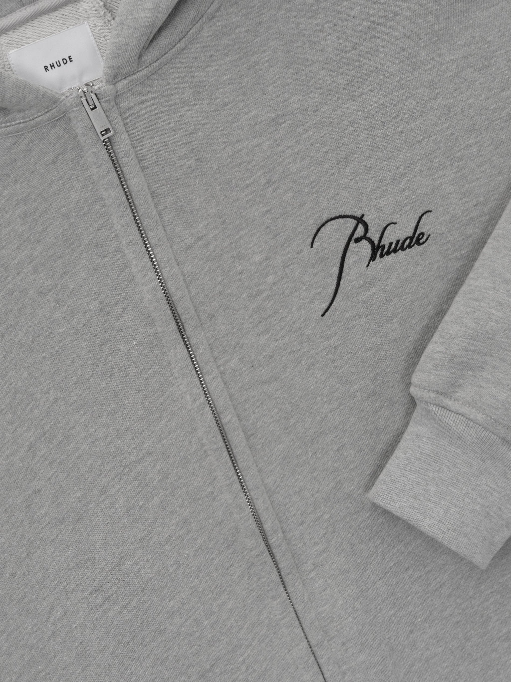 CLASSIQUE FULL ZIP HOODIE - HEATHER GREY