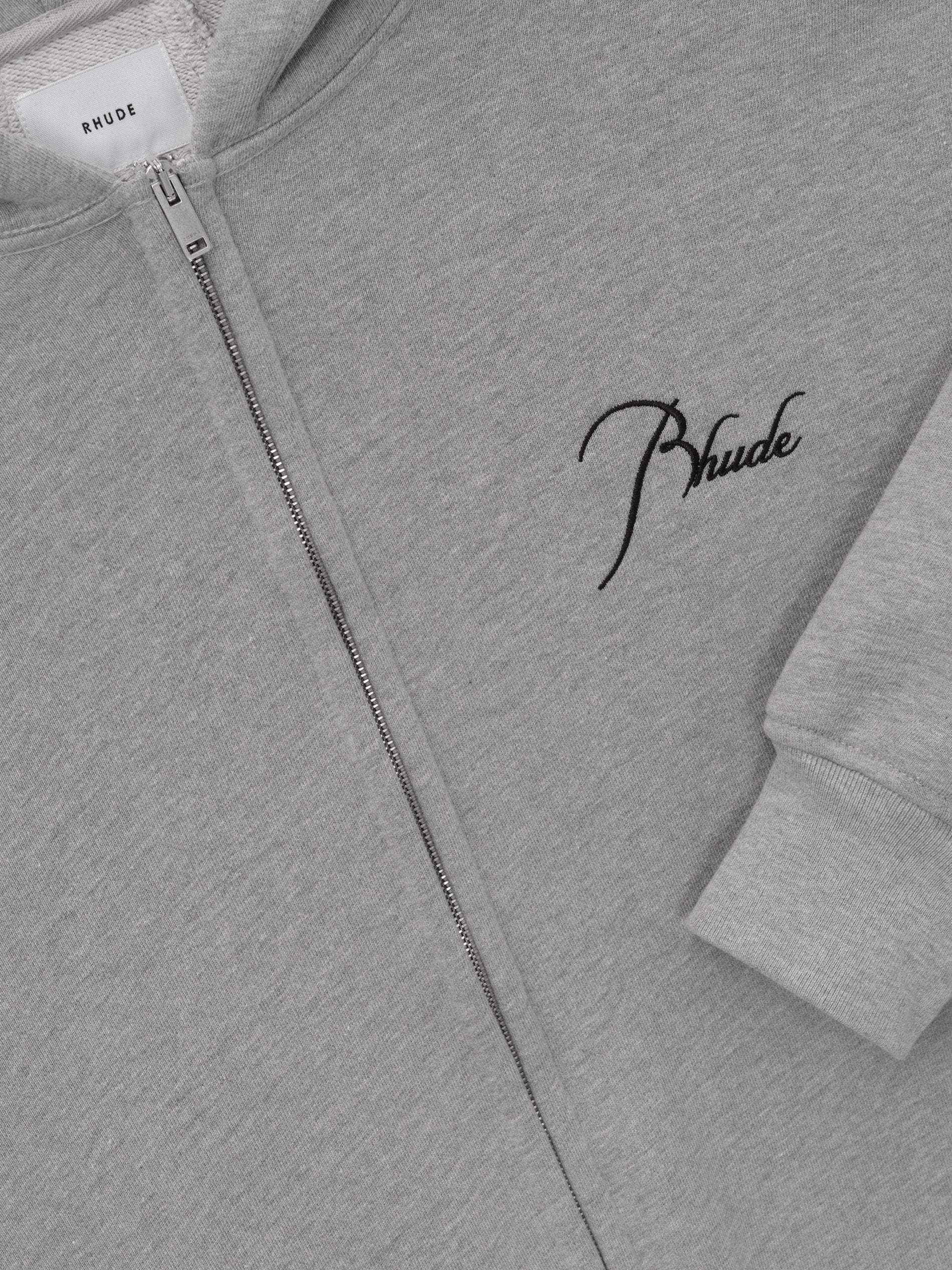 CLASSIQUE FULL ZIP HOODIE - HEATHER GREY