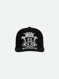 GRAND CRU CREST CURVED BRIM HAT - BLACK \/ WHITE \/