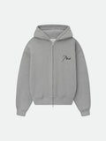 CLASSIQUE FULL ZIP HOODIE - HEATHER GREY