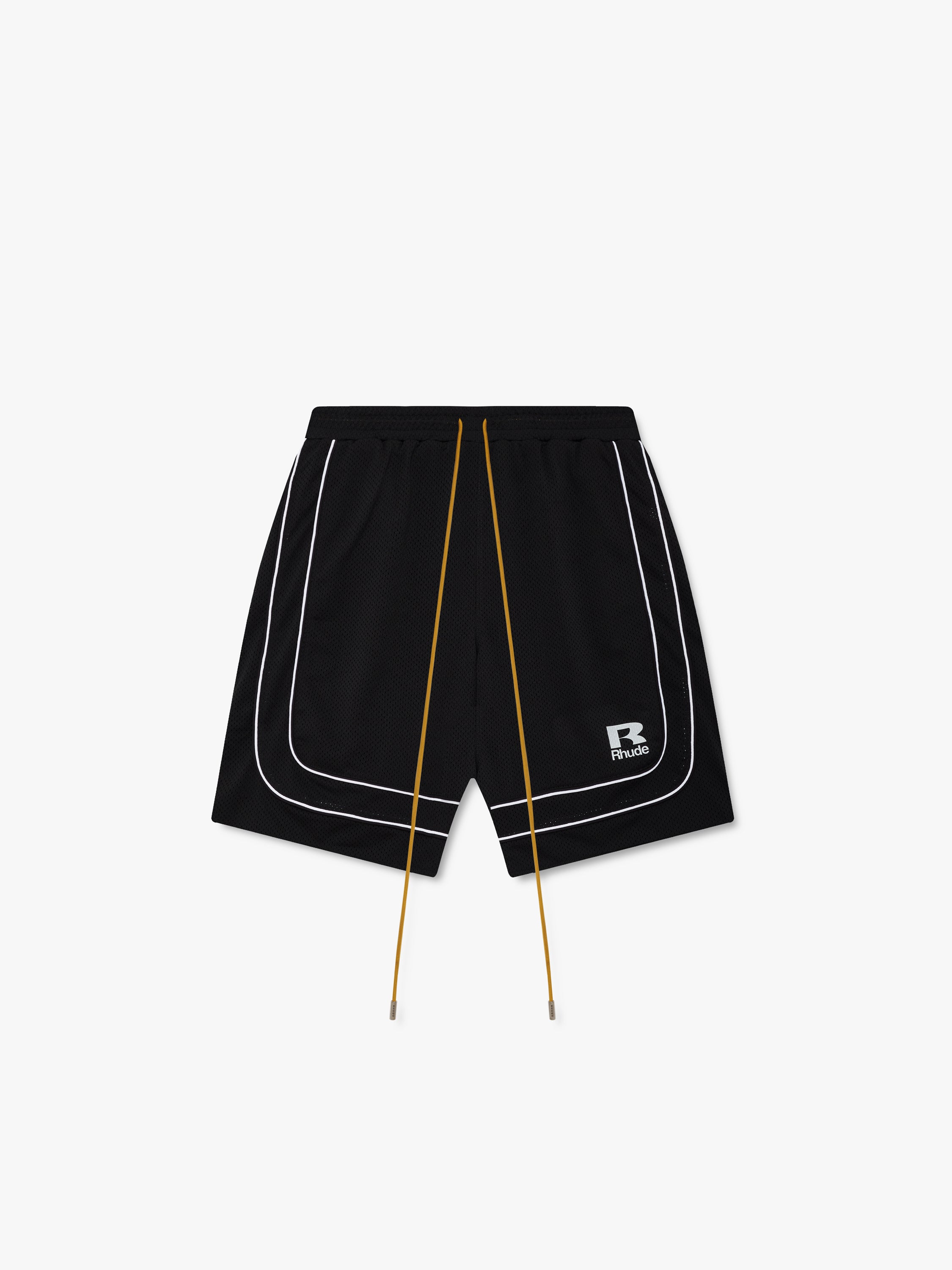 BAGGY MESH BASKETBALL SHORTS - BLACK\/WHITE