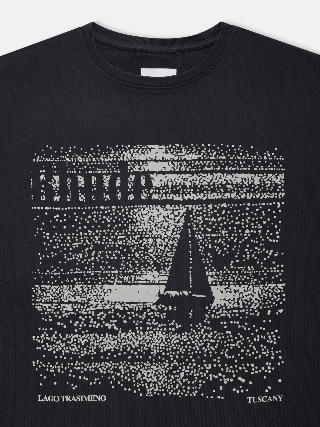 LAGO TRASIMENO TEE - VINTAGE BLACK\/ WHITE