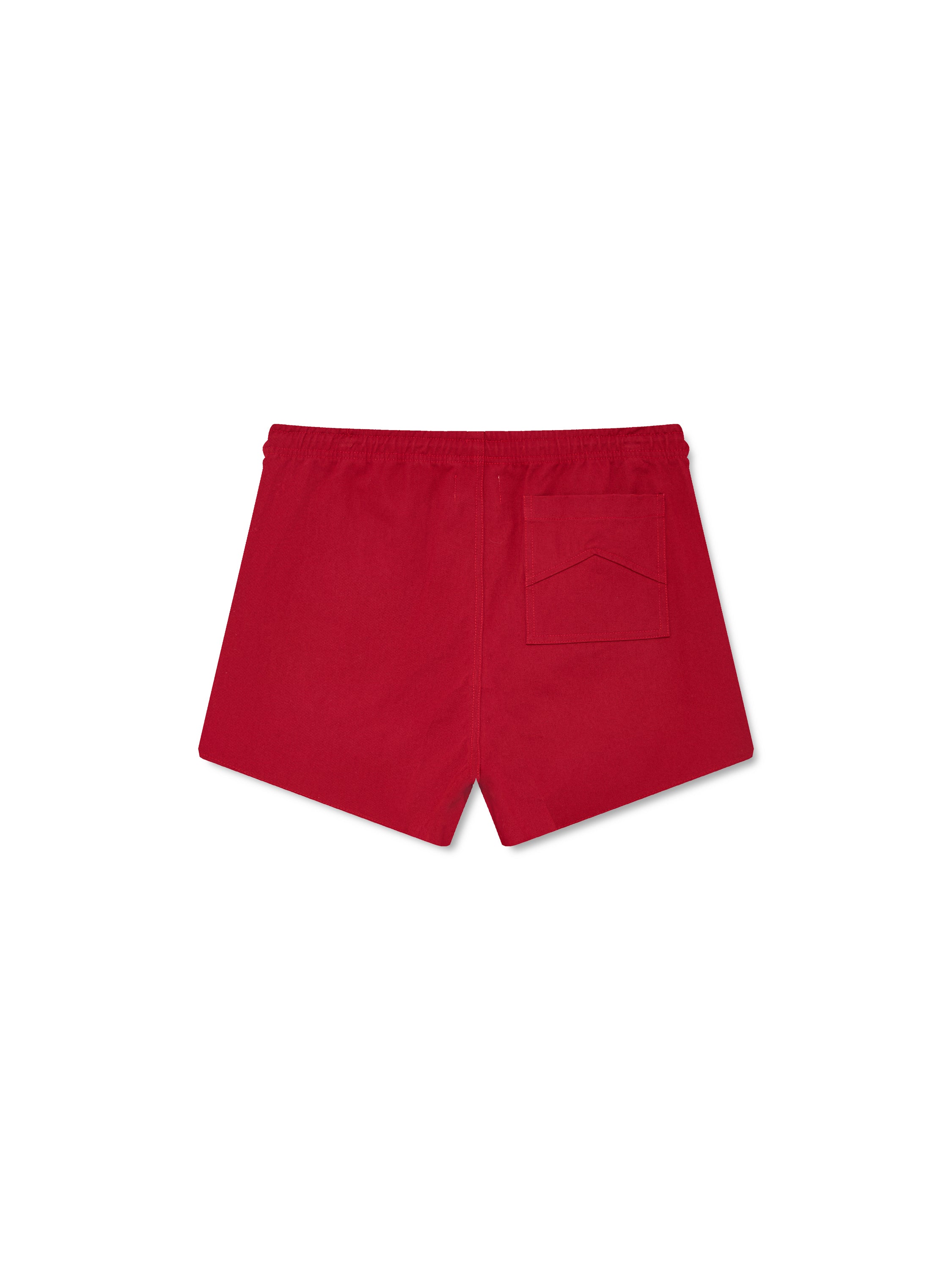 CLASSIC TWILL LOGO SHORT - RED\/WHITE