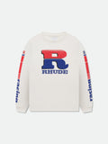 SPLIT PETROL LOGO LS TEE - VINTAGE WHITE