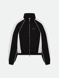 RAMONA PIPING TRACK JACKET - BLACK \/ WHITE