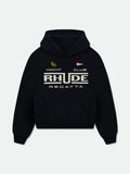 RHUDE REGATTA CLUB HOODIE - VTG BLACK