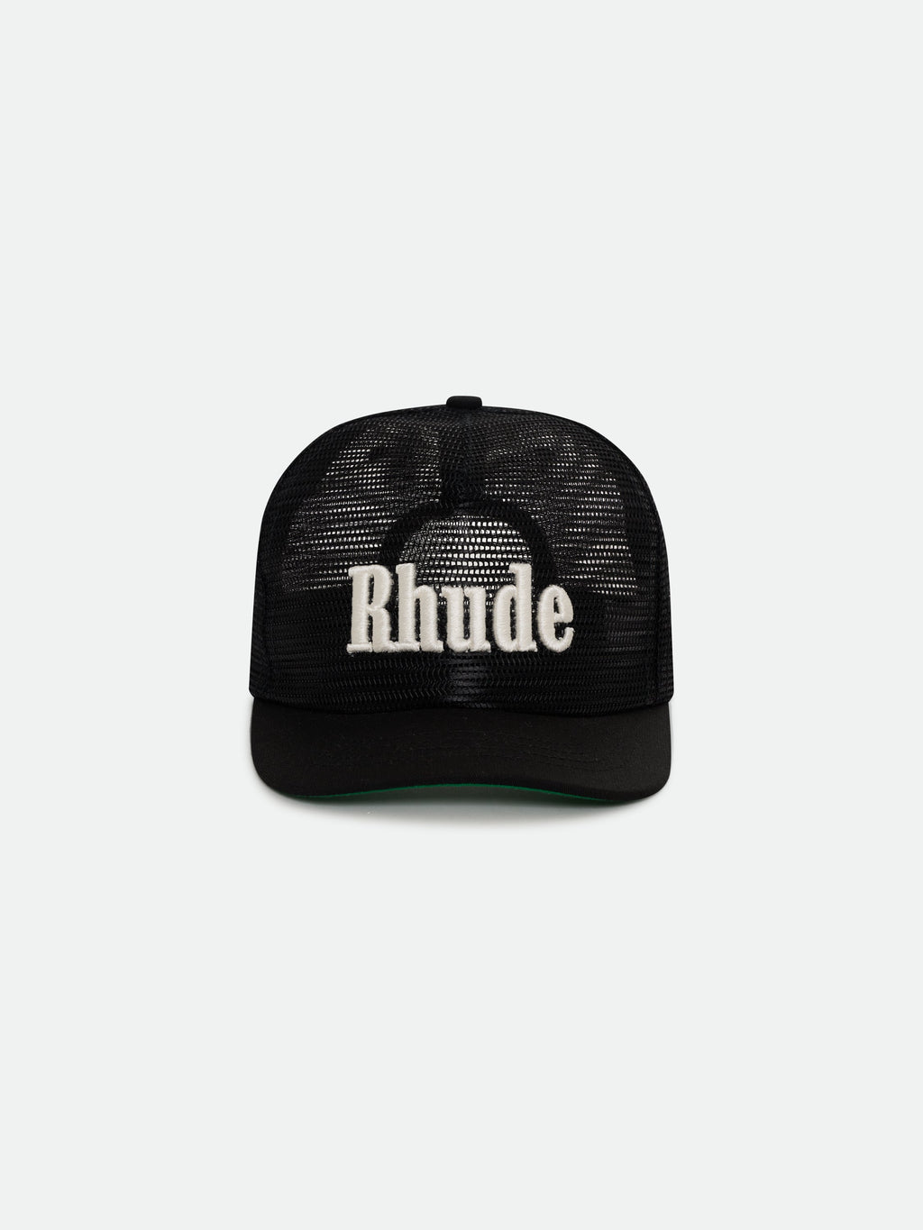 RHUDE LOGO MESH HAT - BLACK\/WHITE